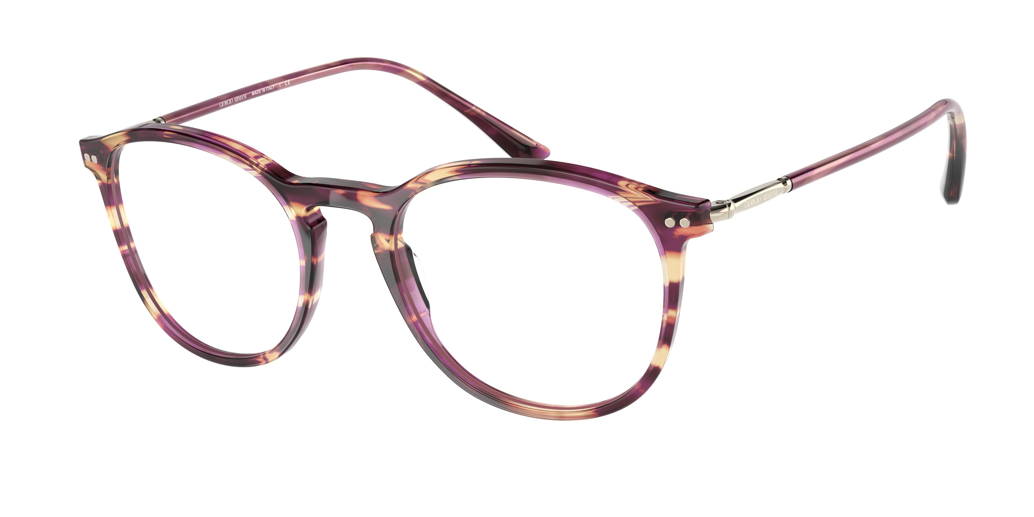 Giorgio Armani AR7125 Phantos Eyeglasses  5169-Rose Havana 48-145-20 - Color Map Pink
