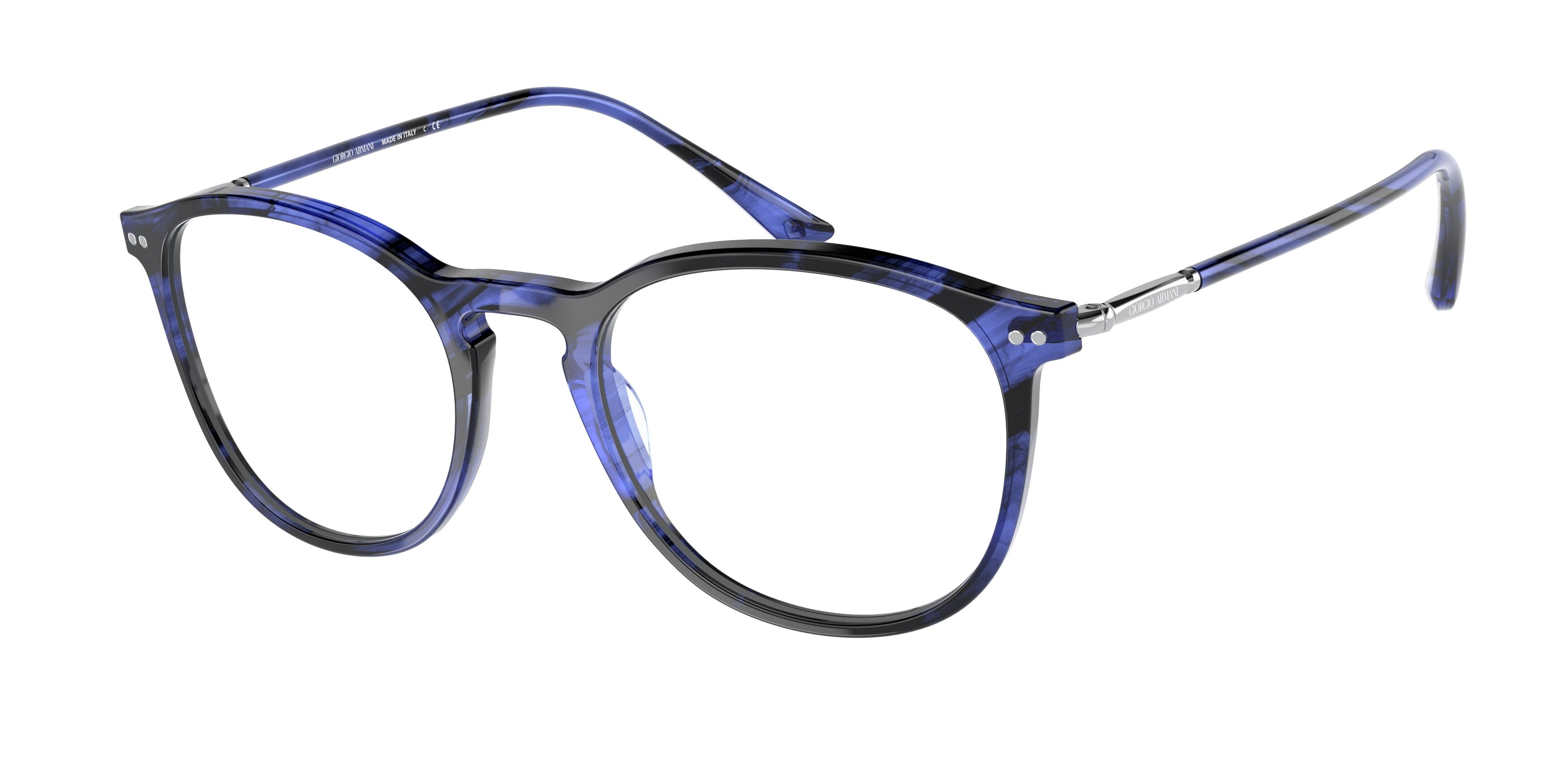 Giorgio Armani AR7125 Phantos Eyeglasses  5803-Blue Havana 48-145-20 - Color Map Blue