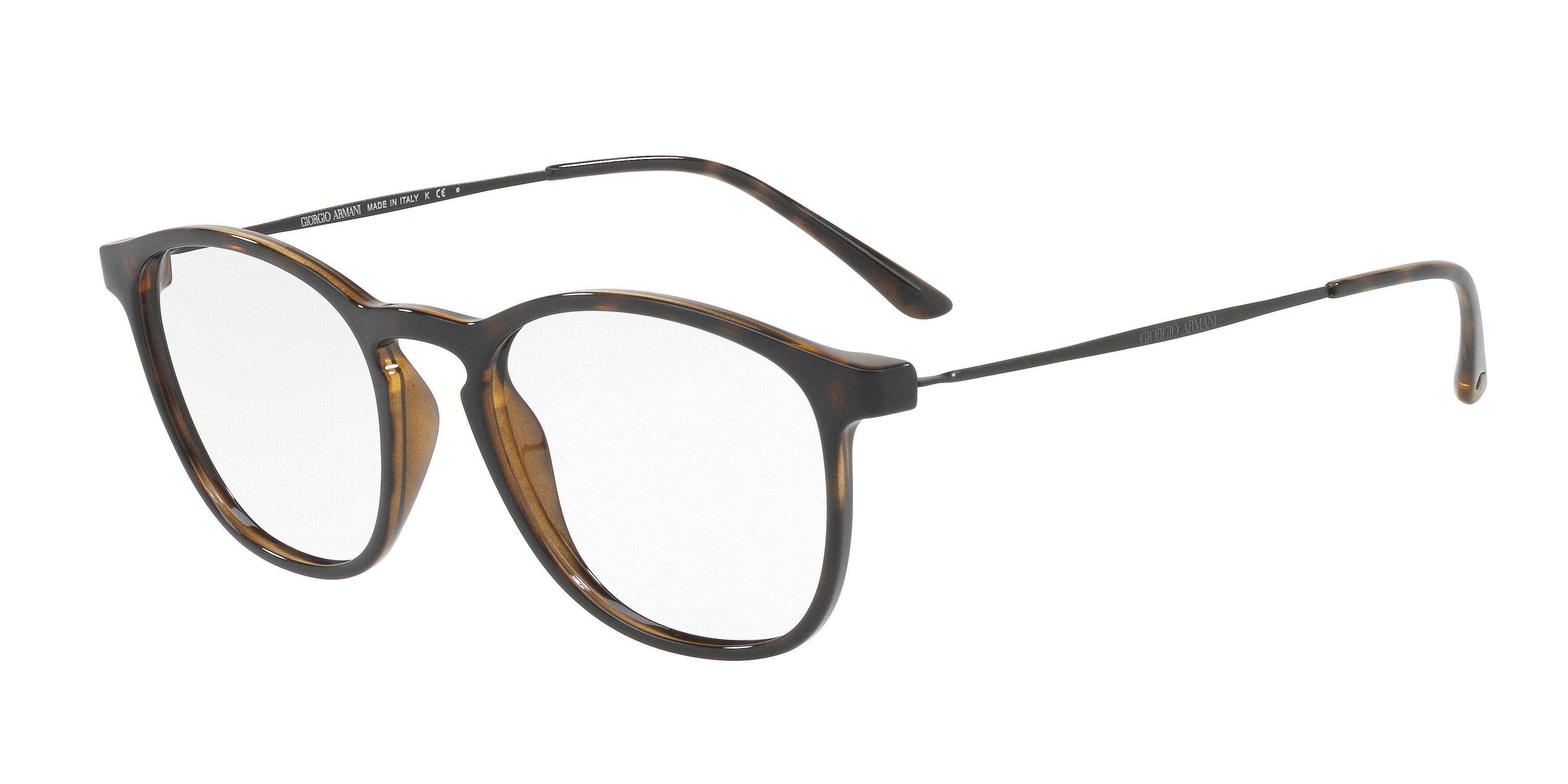Giorgio Armani AR7141 Phantos Eyeglasses  5026-Dark Havana 52-145-19 - Color Map Brown
