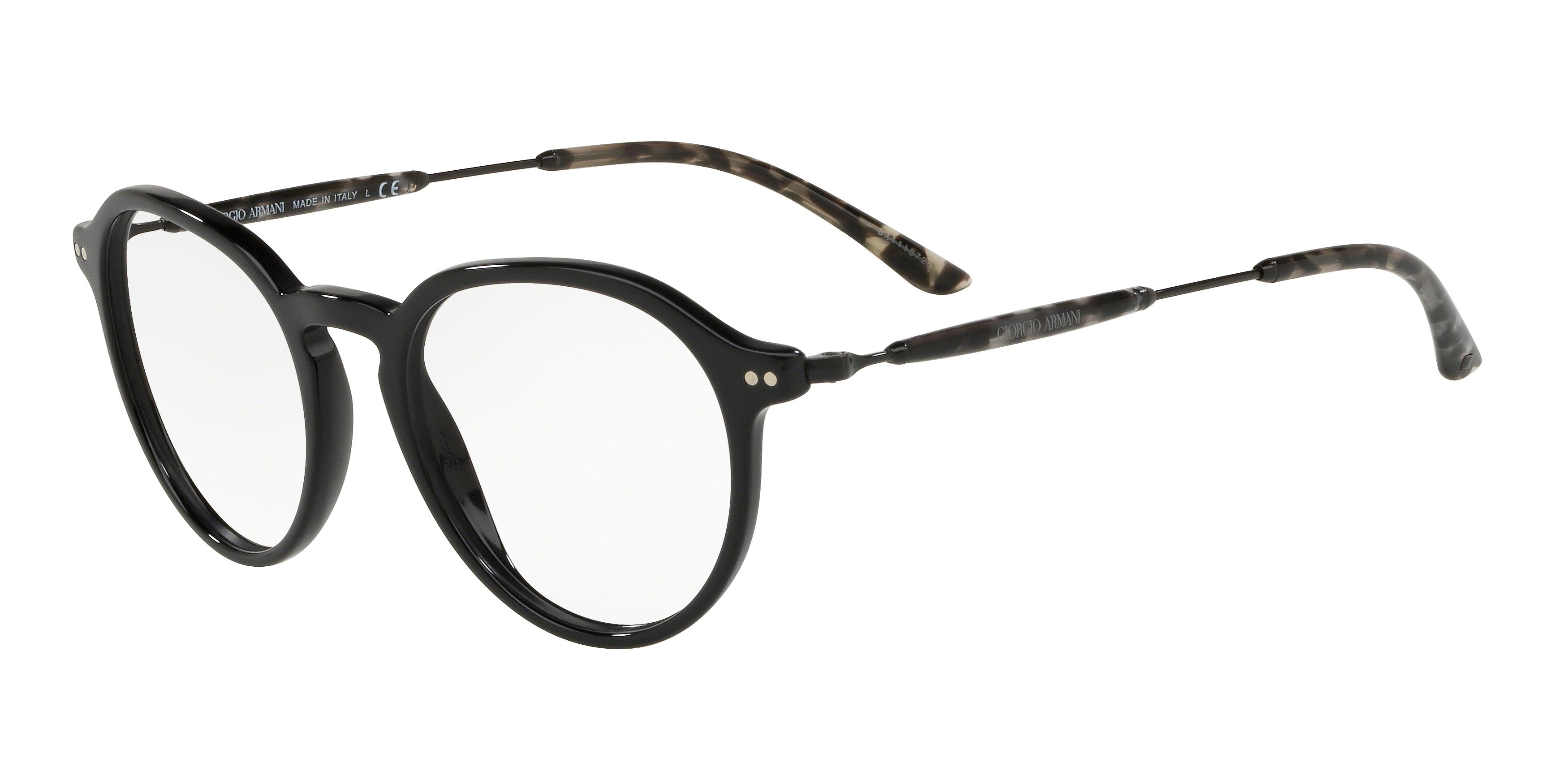 Giorgio Armani AR7156 Phantos Eyeglasses  5017-Black 50-145-19 - Color Map Black