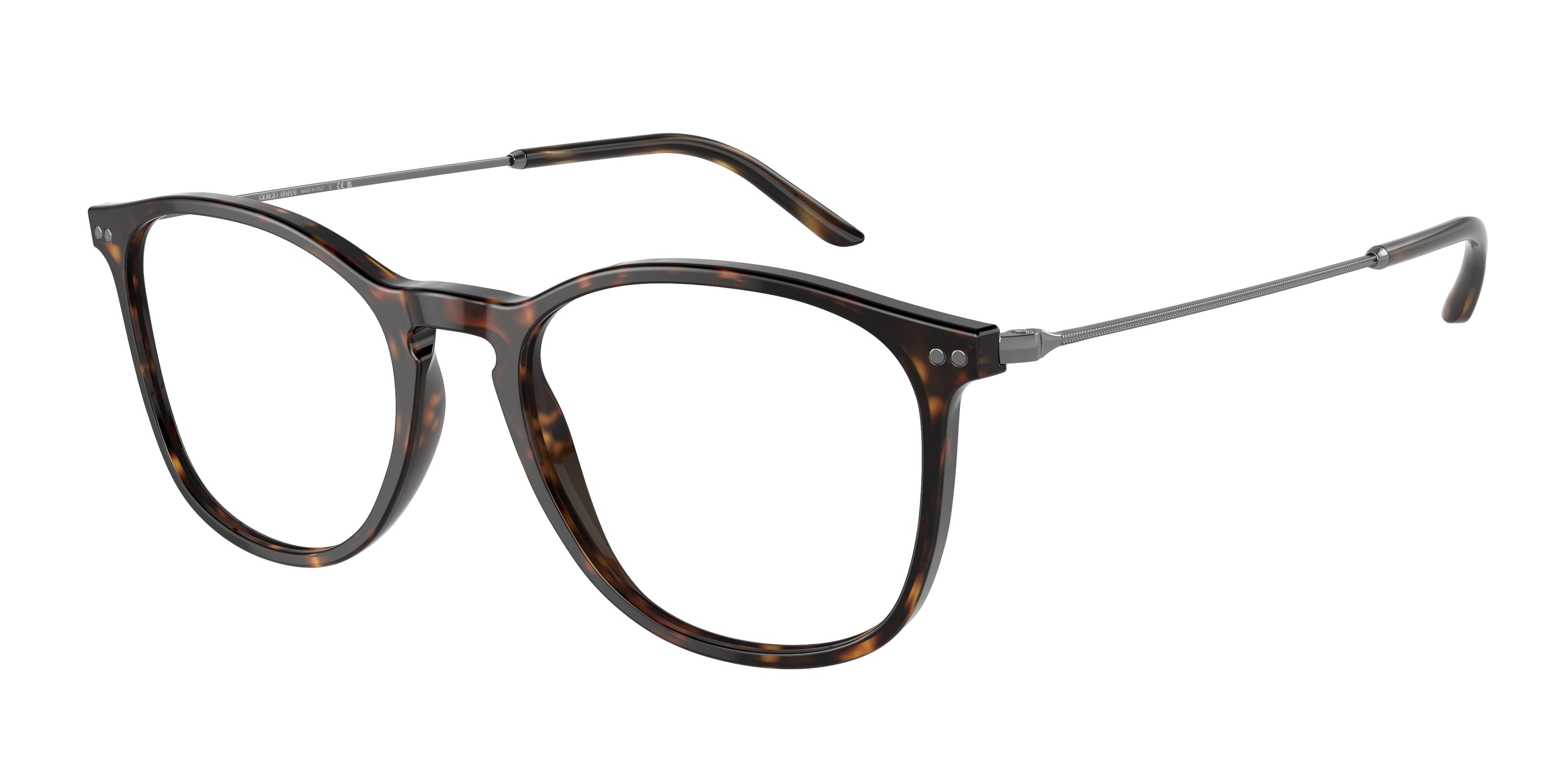 Giorgio Armani AR7160 Phantos Eyeglasses  5026-Dark Havana 53-145-19 - Color Map Brown