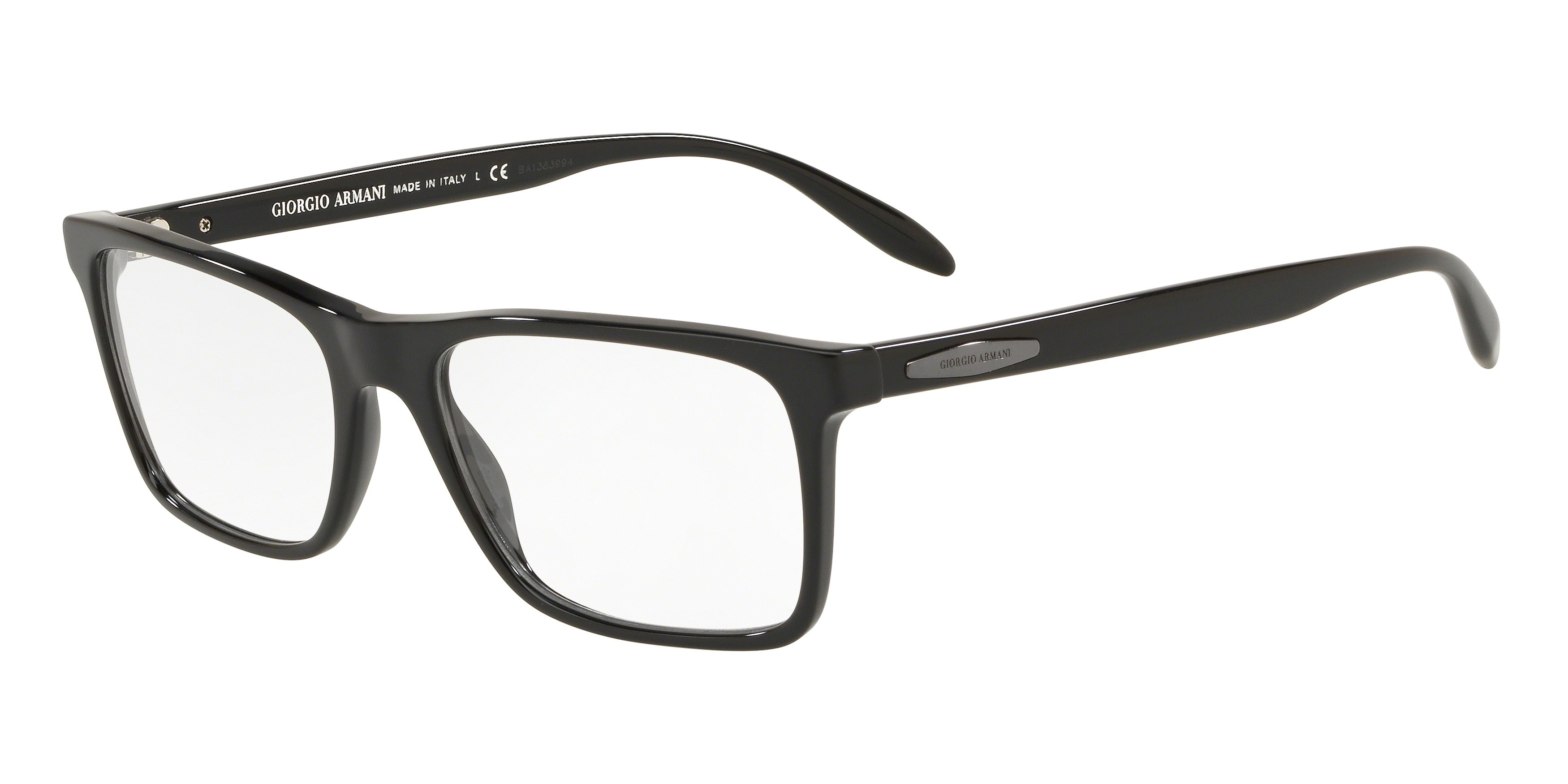 Giorgio Armani AR7163 Rectangle Eyeglasses  5001-Black 55-145-18 - Color Map Black