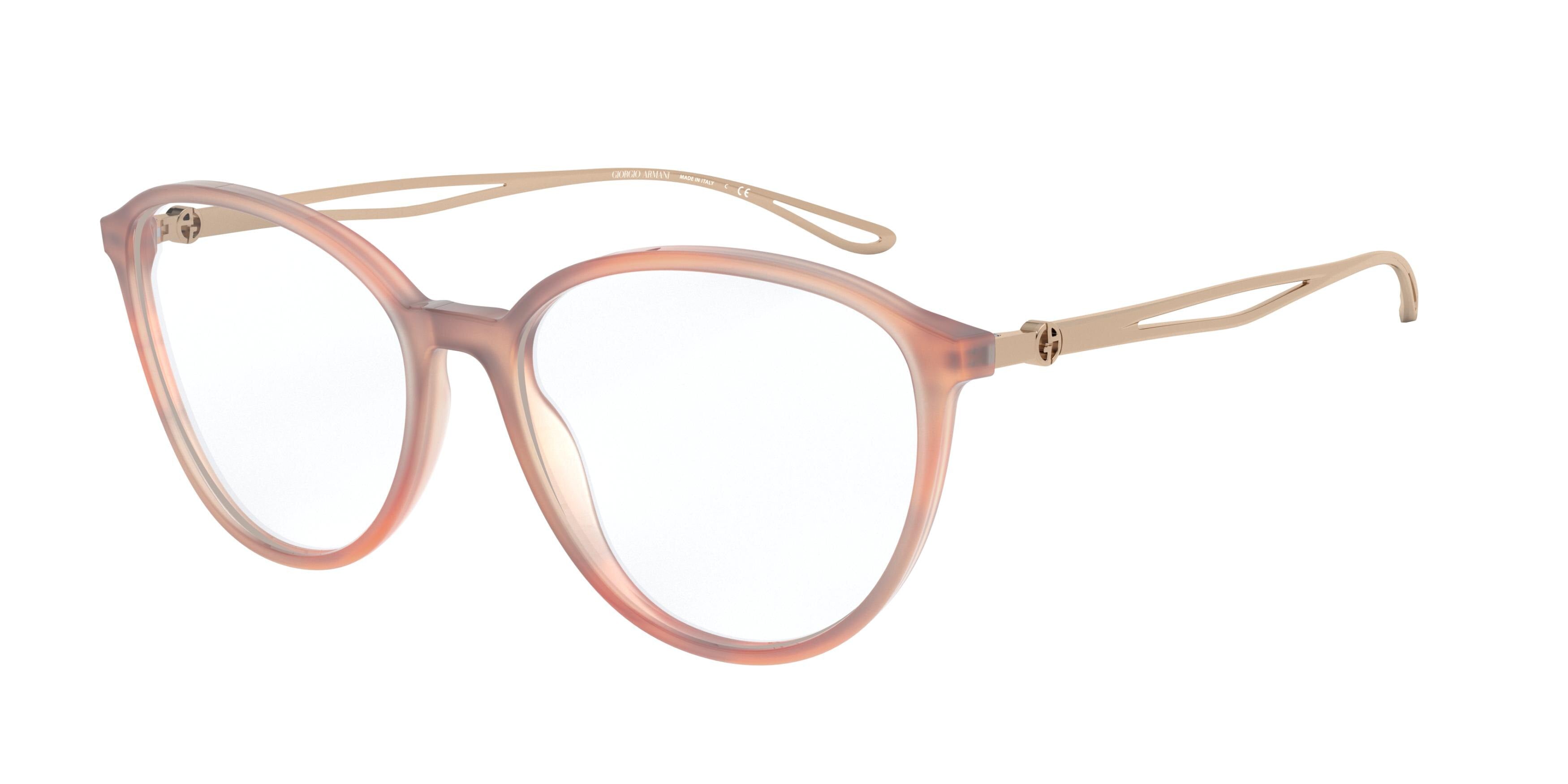 Giorgio Armani AR7179 Round Eyeglasses  5778-Striped Pink 54-140-16 - Color Map Pink