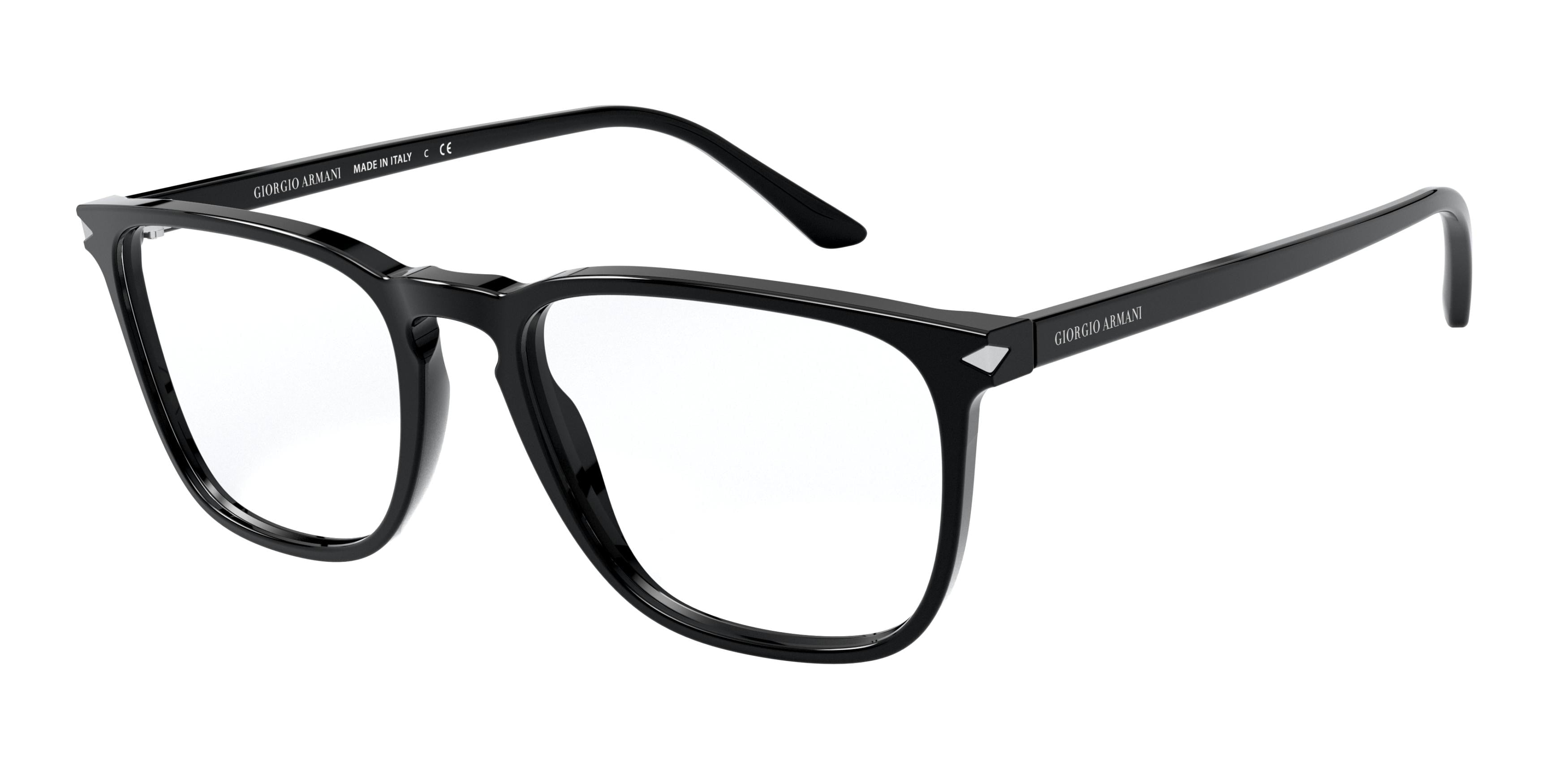 Giorgio Armani AR7193 Square Eyeglasses  5001-Black 53-145-19 - Color Map Black
