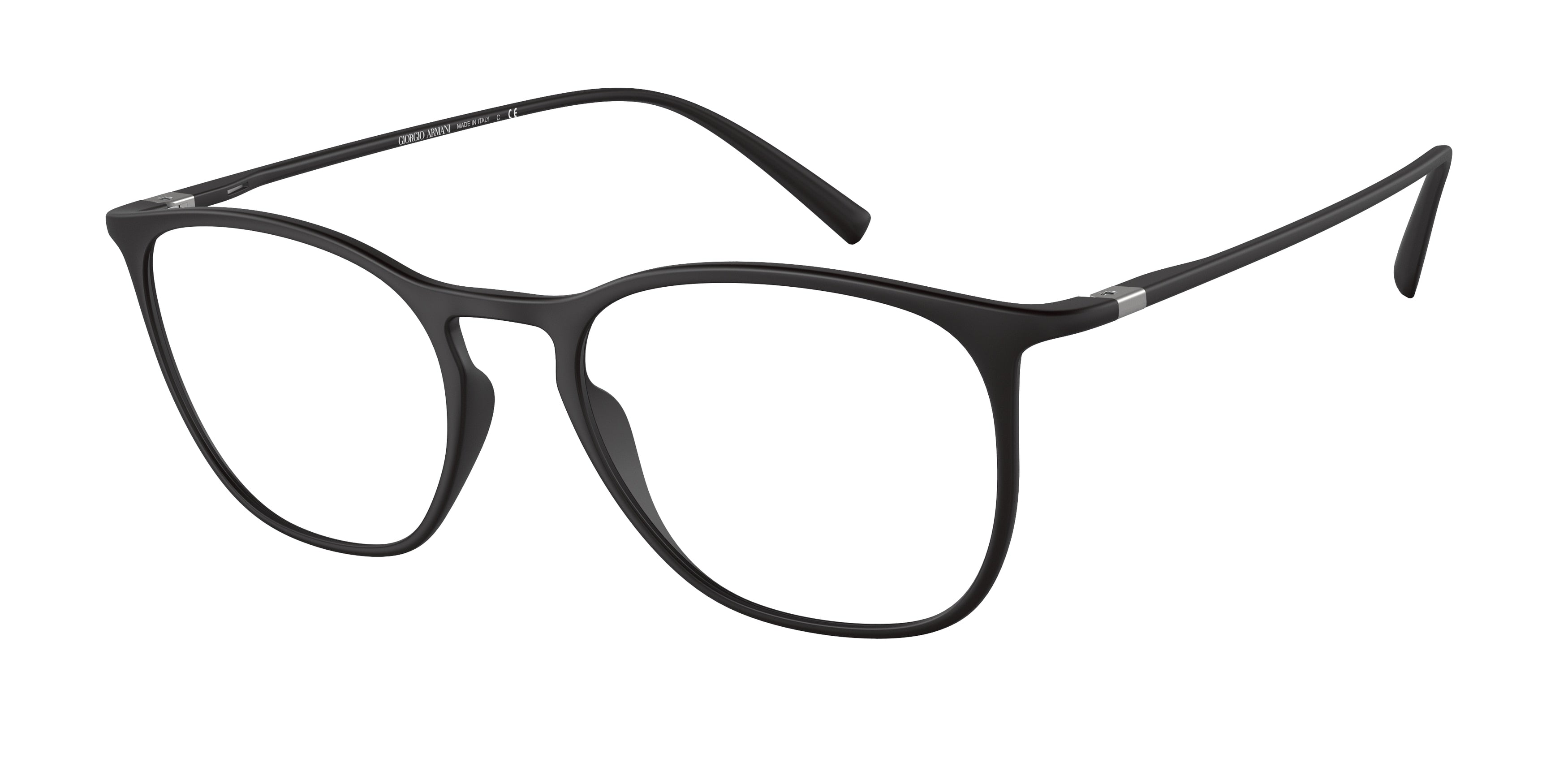 Giorgio Armani AR7202 Square Eyeglasses  5042-Matte Black 53-145-19 - Color Map Black