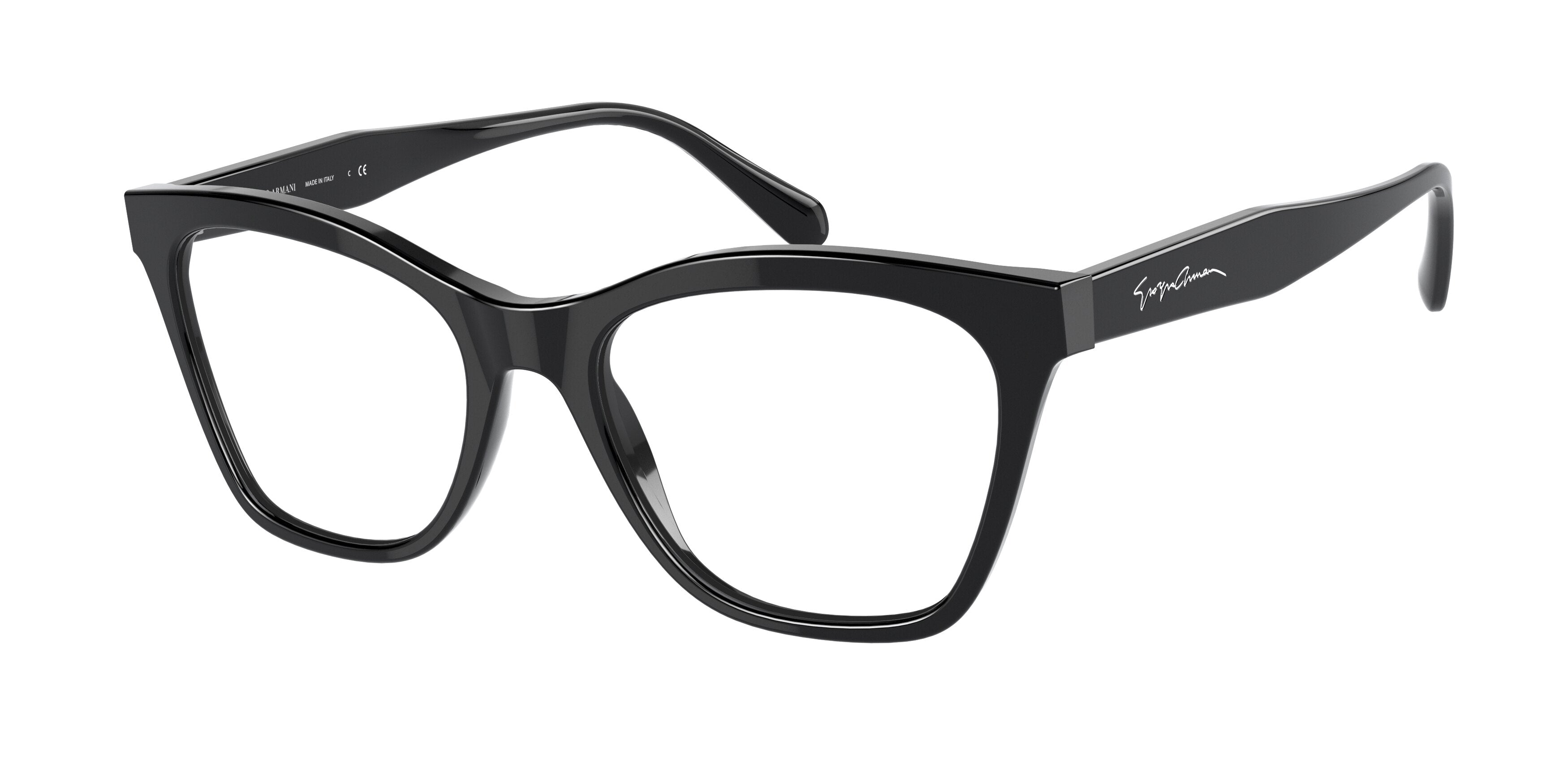 Giorgio Armani AR7205 Cat Eye Eyeglasses  5001-Black 52-140-18 - Color Map Black