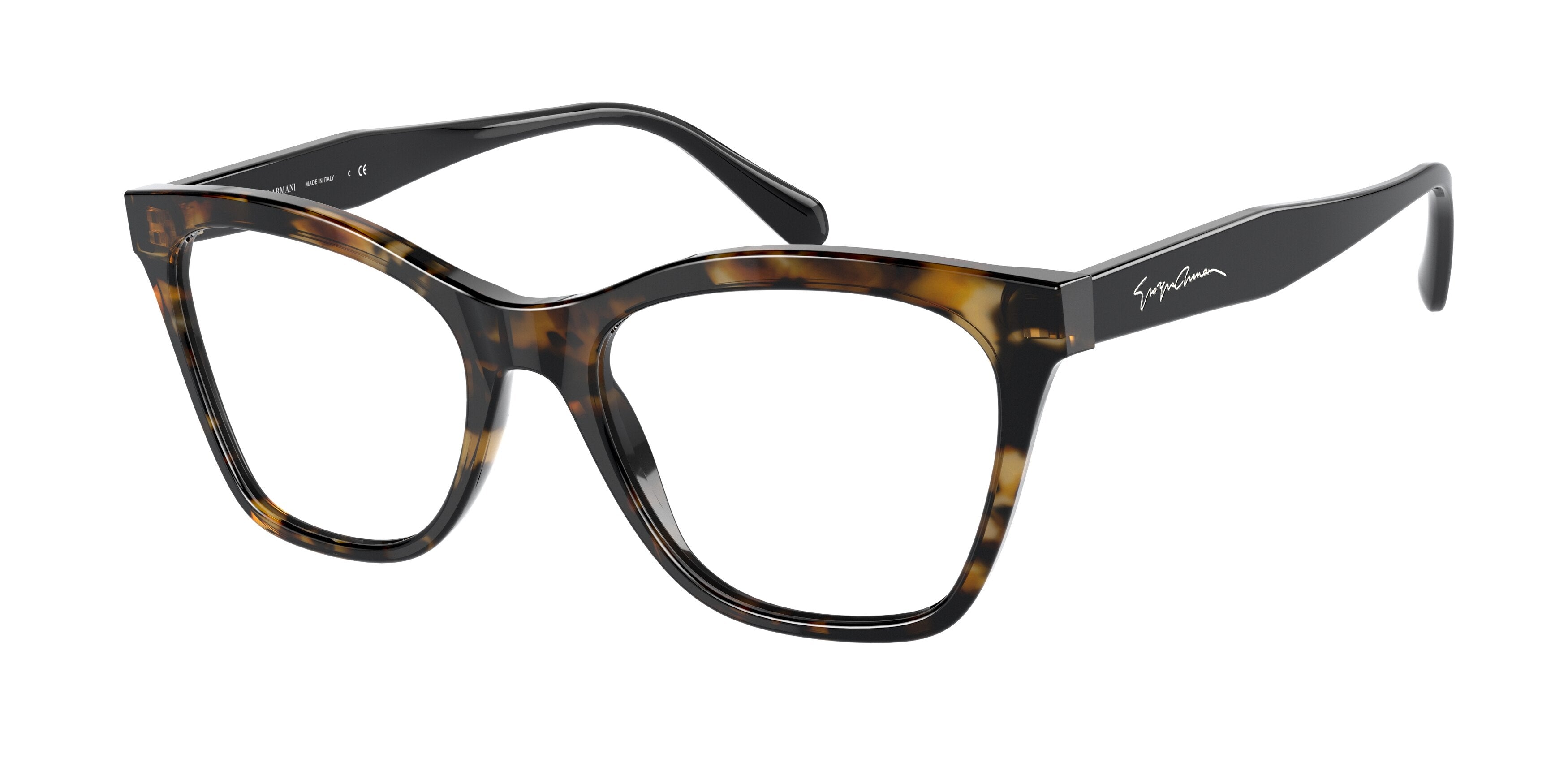 Giorgio Armani AR7205 Cat Eye Eyeglasses  5847-Brown Tortoise 52-140-18 - Color Map Tortoise
