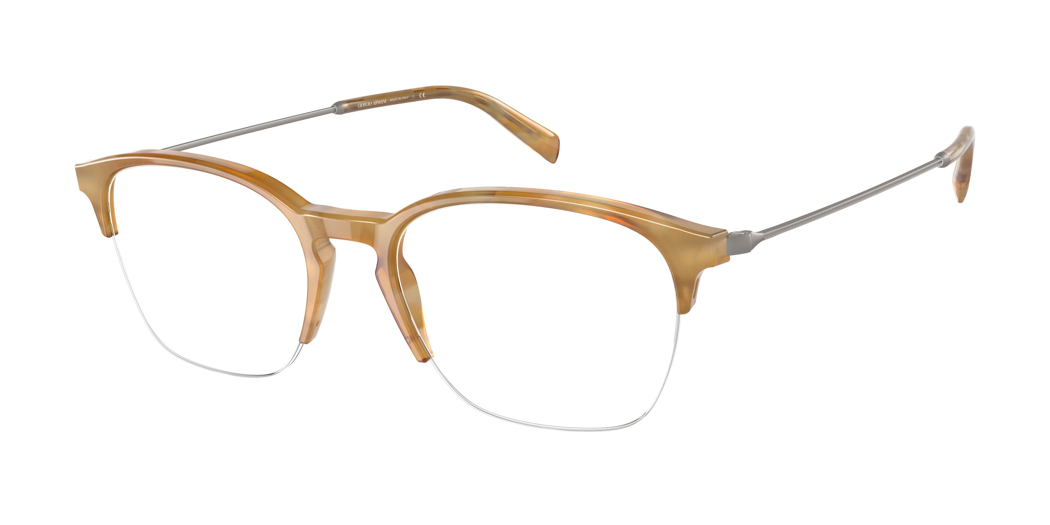 Giorgio Armani AR7210F Phantos Eyeglasses  5761-Yellow Tortoise 53-145-19 - Color Map Tortoise