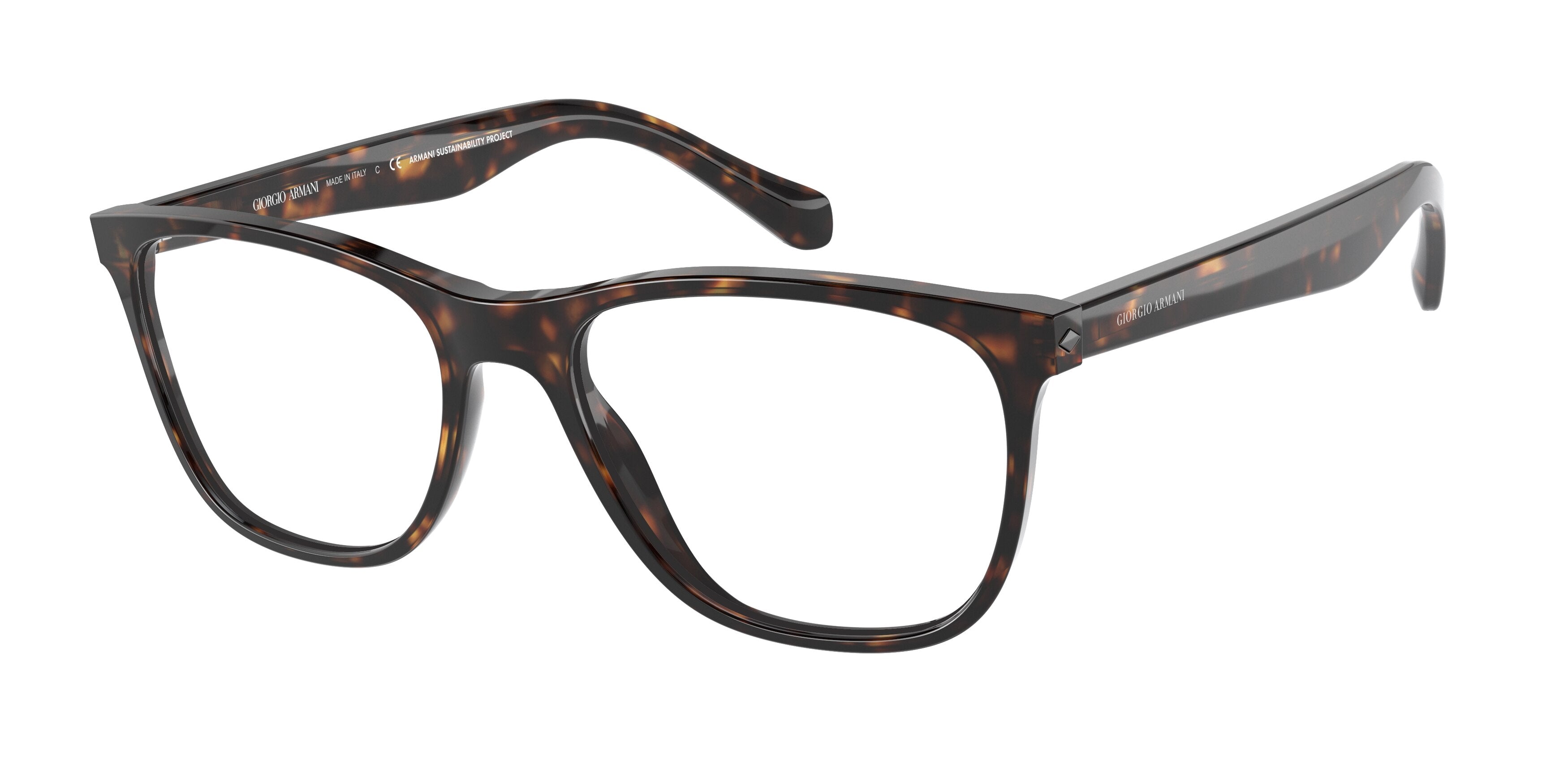 Giorgio Armani AR7211 Pillow Eyeglasses  5879-Havana 55-145-18 - Color Map Tortoise