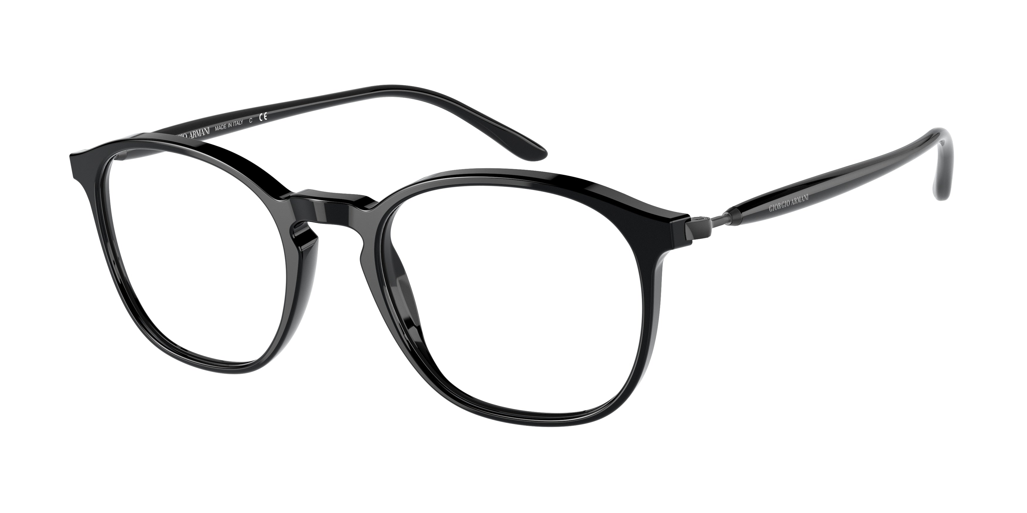 Giorgio Armani AR7213 Phantos Eyeglasses  5001-Black 51-145-20 - Color Map Black