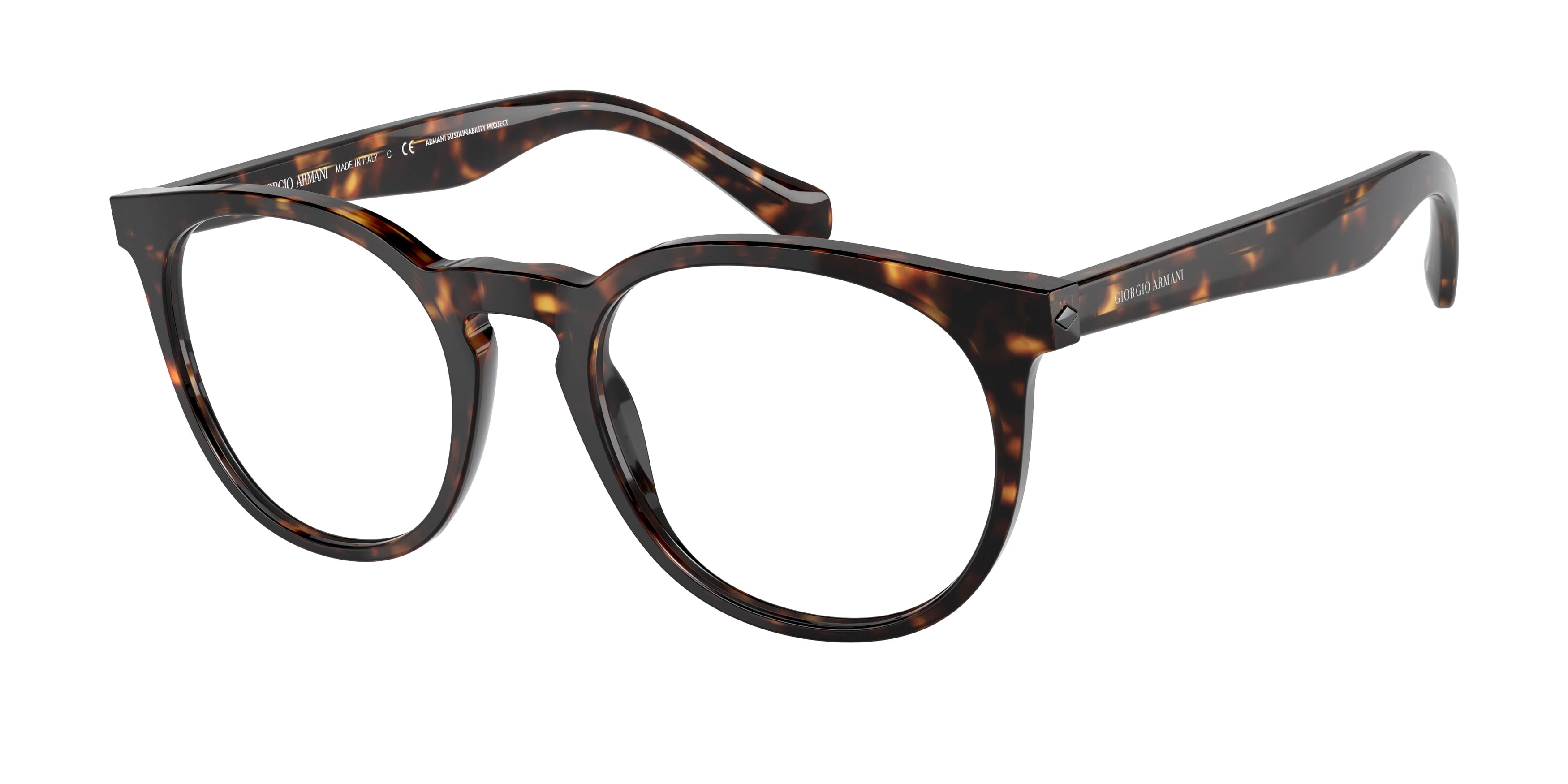 Giorgio Armani AR7214 Phantos Eyeglasses  5879-Havana 51-145-20 - Color Map Tortoise