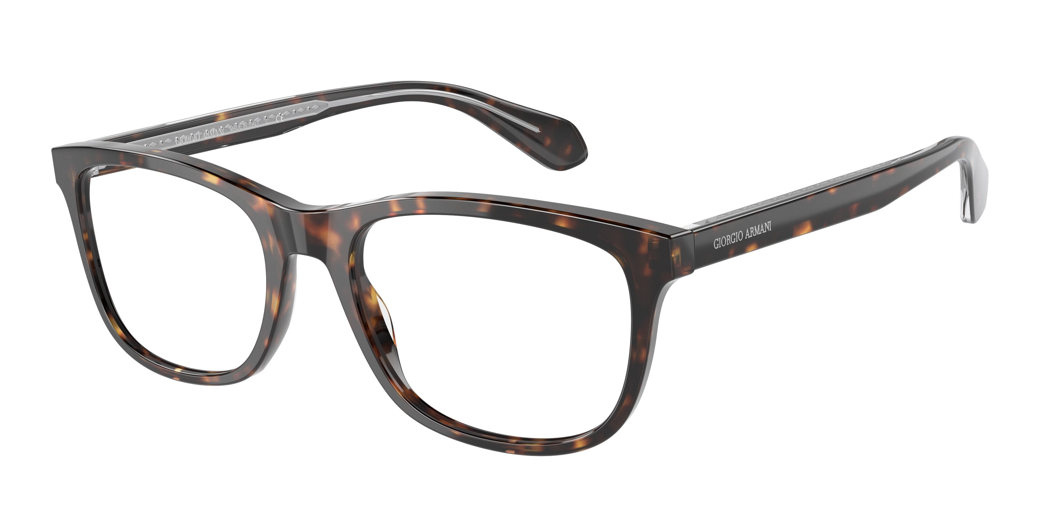 Giorgio Armani AR7215F Rectangle Eyeglasses  5879-Havana 56-145-19 - Color Map Tortoise