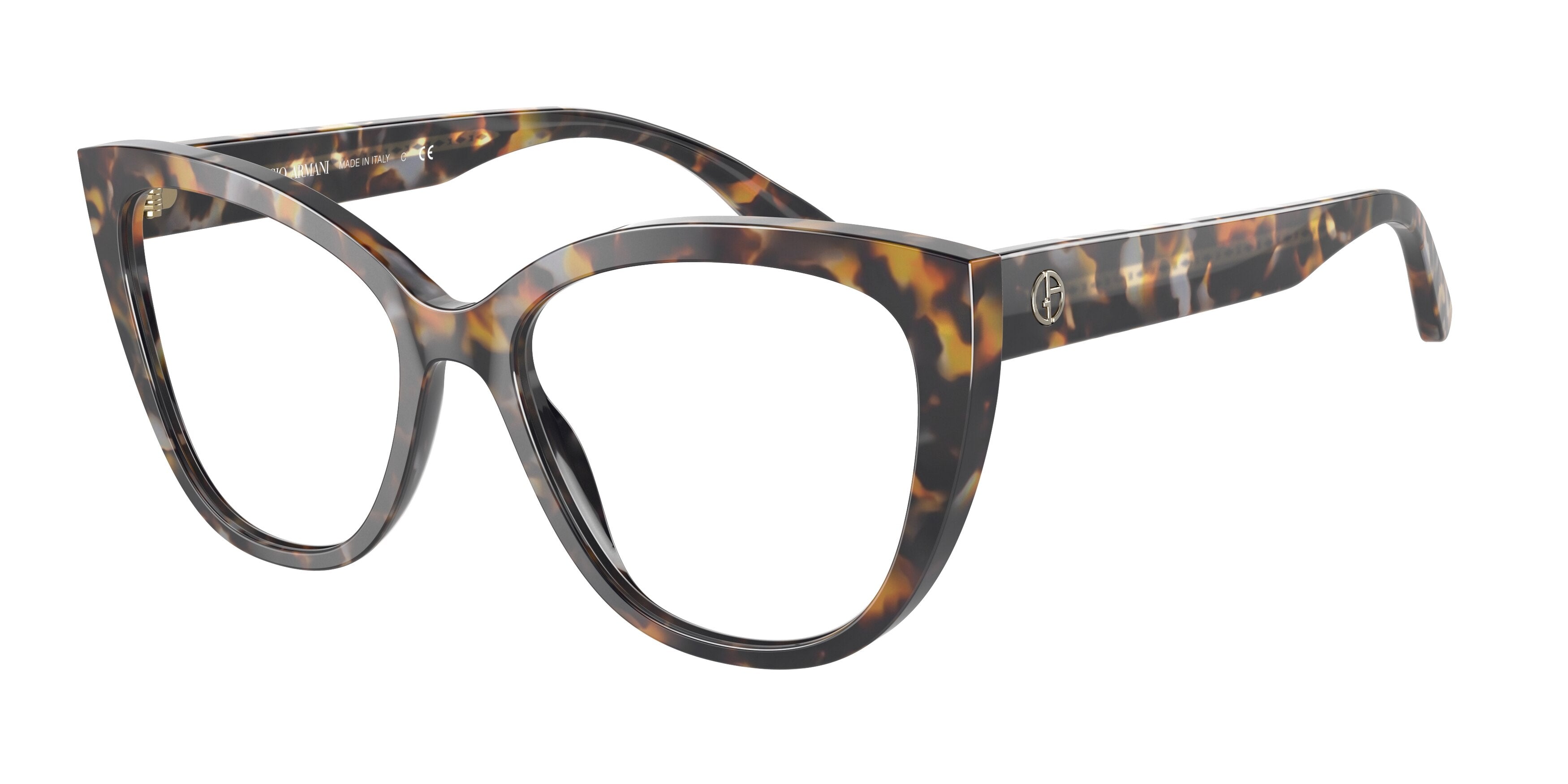 Giorgio Armani AR7224 Cat Eye Eyeglasses  5924-Brown Tortoise 54-140-17 - Color Map Tortoise
