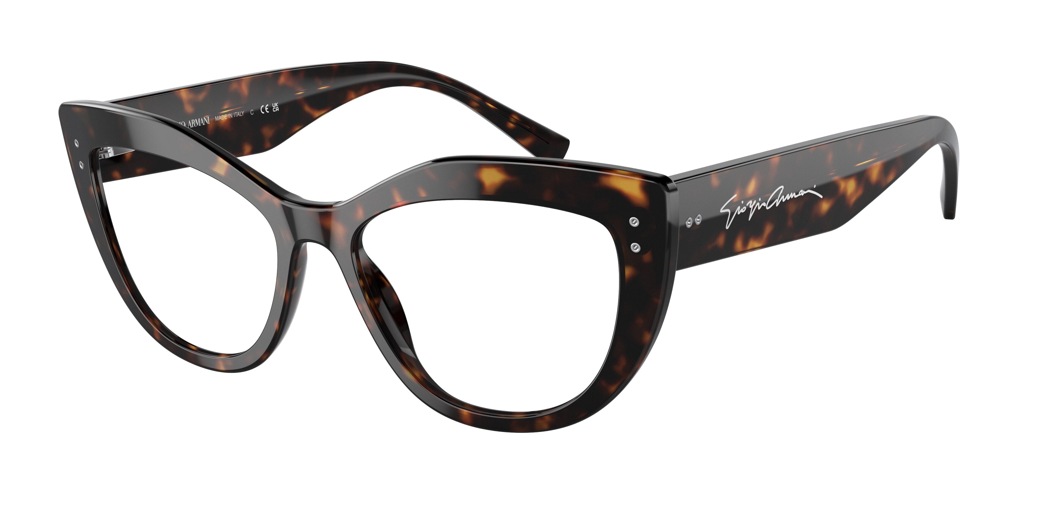 Giorgio Armani AR7231 Cat Eye Eyeglasses  5026-Havana 54-140-17 - Color Map Tortoise