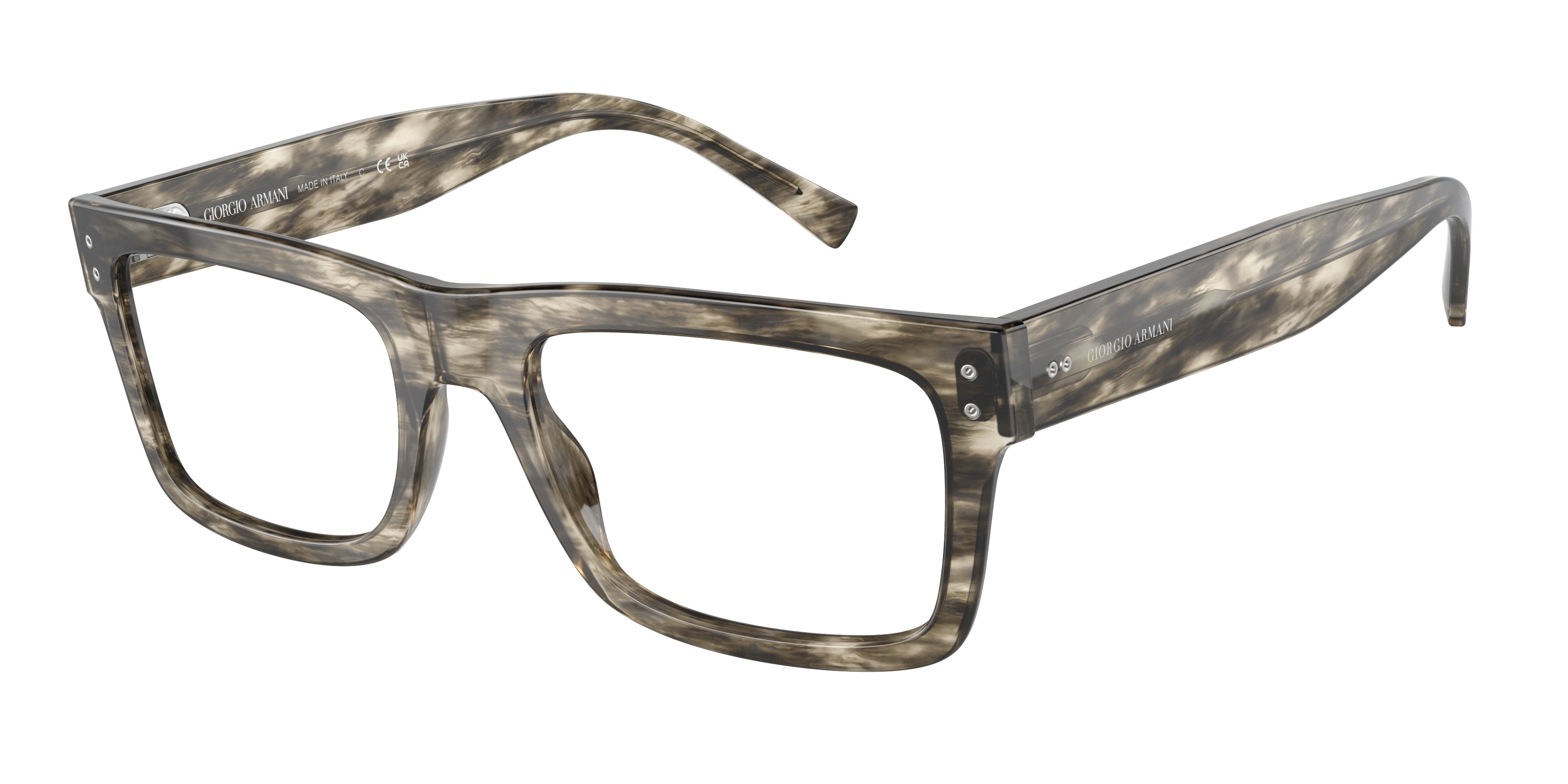 Giorgio Armani AR7232 Rectangle Eyeglasses  5922-Grey 53-145-20 - Color Map Grey