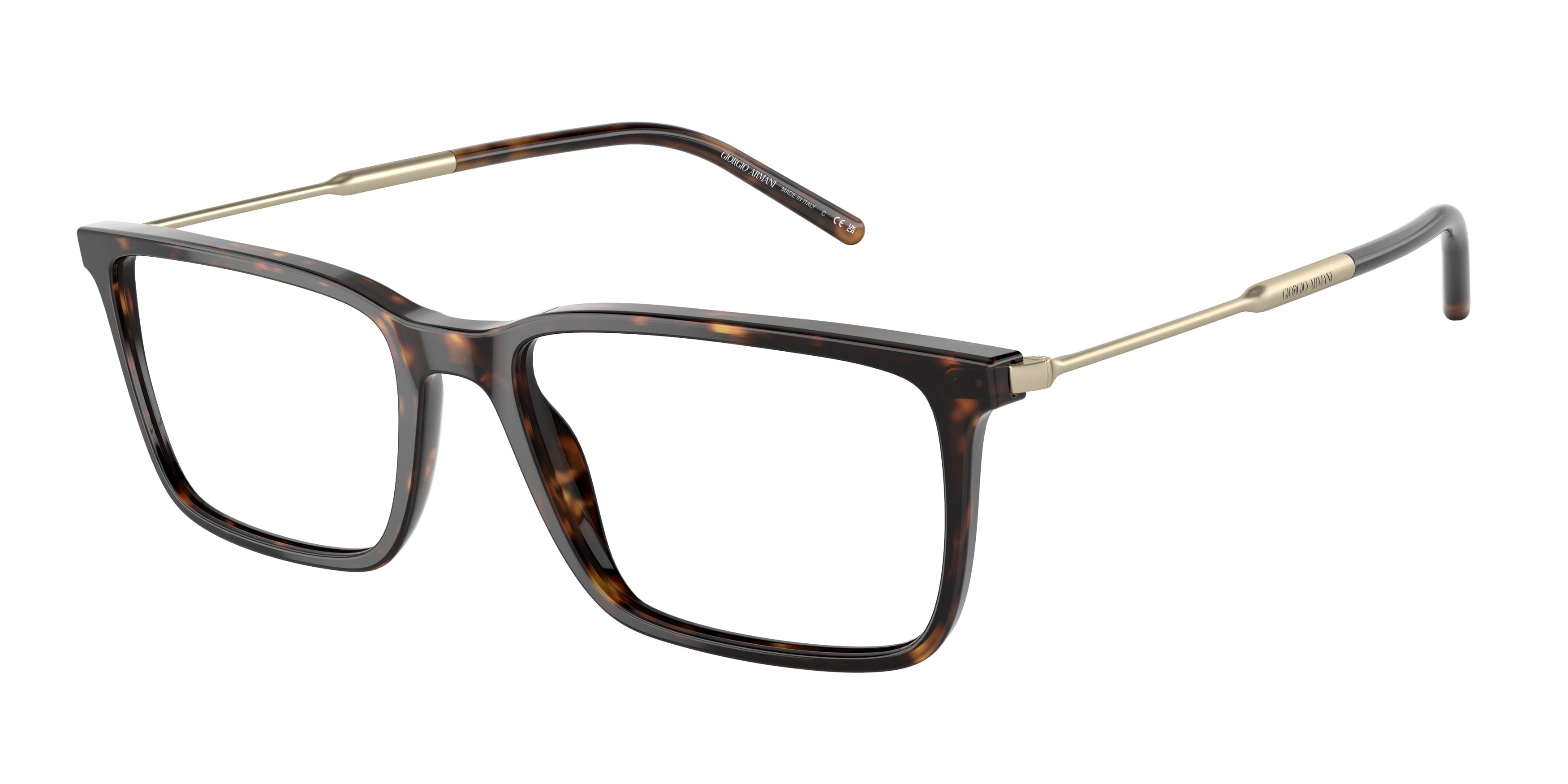 Giorgio Armani AR7233 Rectangle Eyeglasses  5026-Havana 56-145-18 - Color Map Tortoise