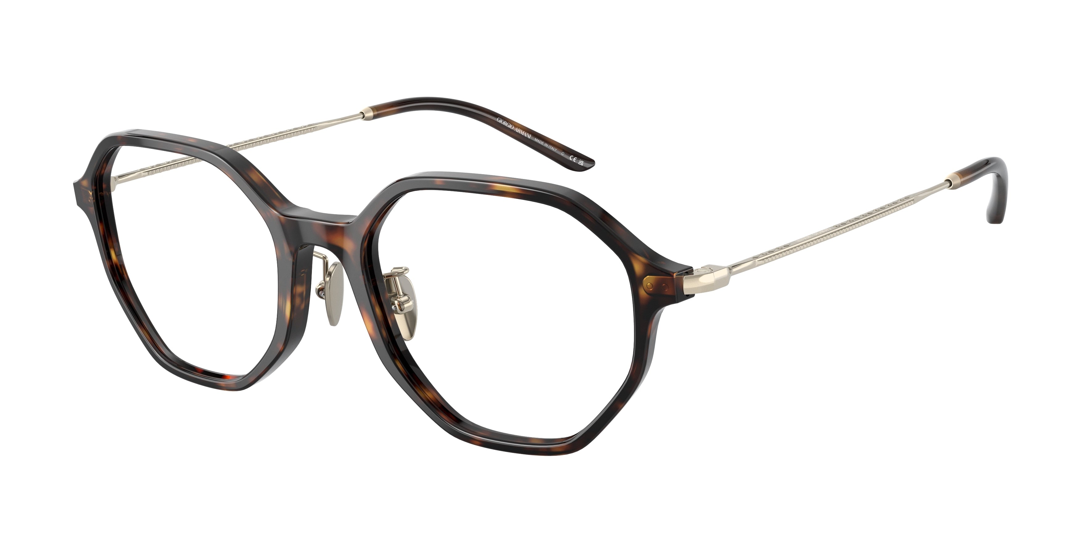 Giorgio Armani AR7234 Irregular Eyeglasses  5026-Havana 52-140-19 - Color Map Tortoise