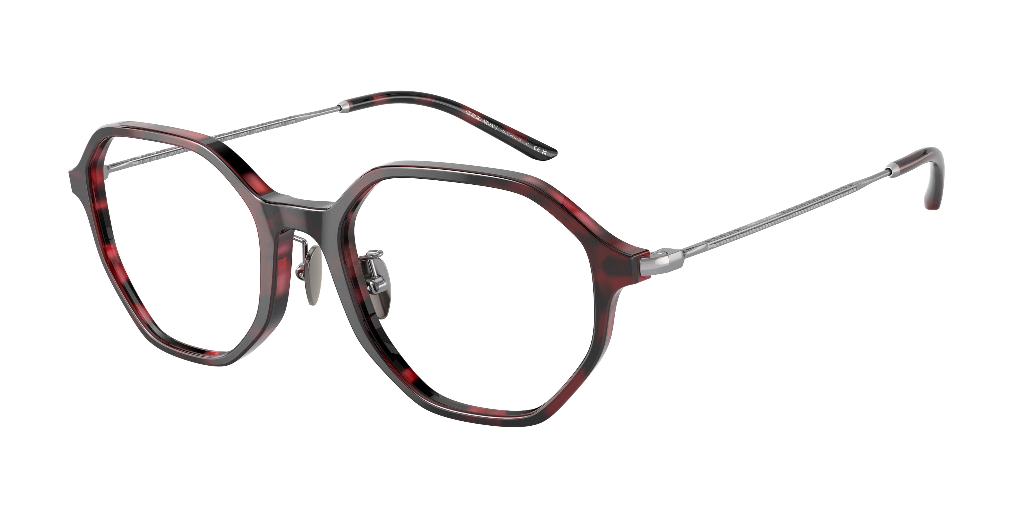 Giorgio Armani AR7234 Irregular Eyeglasses  5868-Red Havana 52-140-19 - Color Map Tortoise