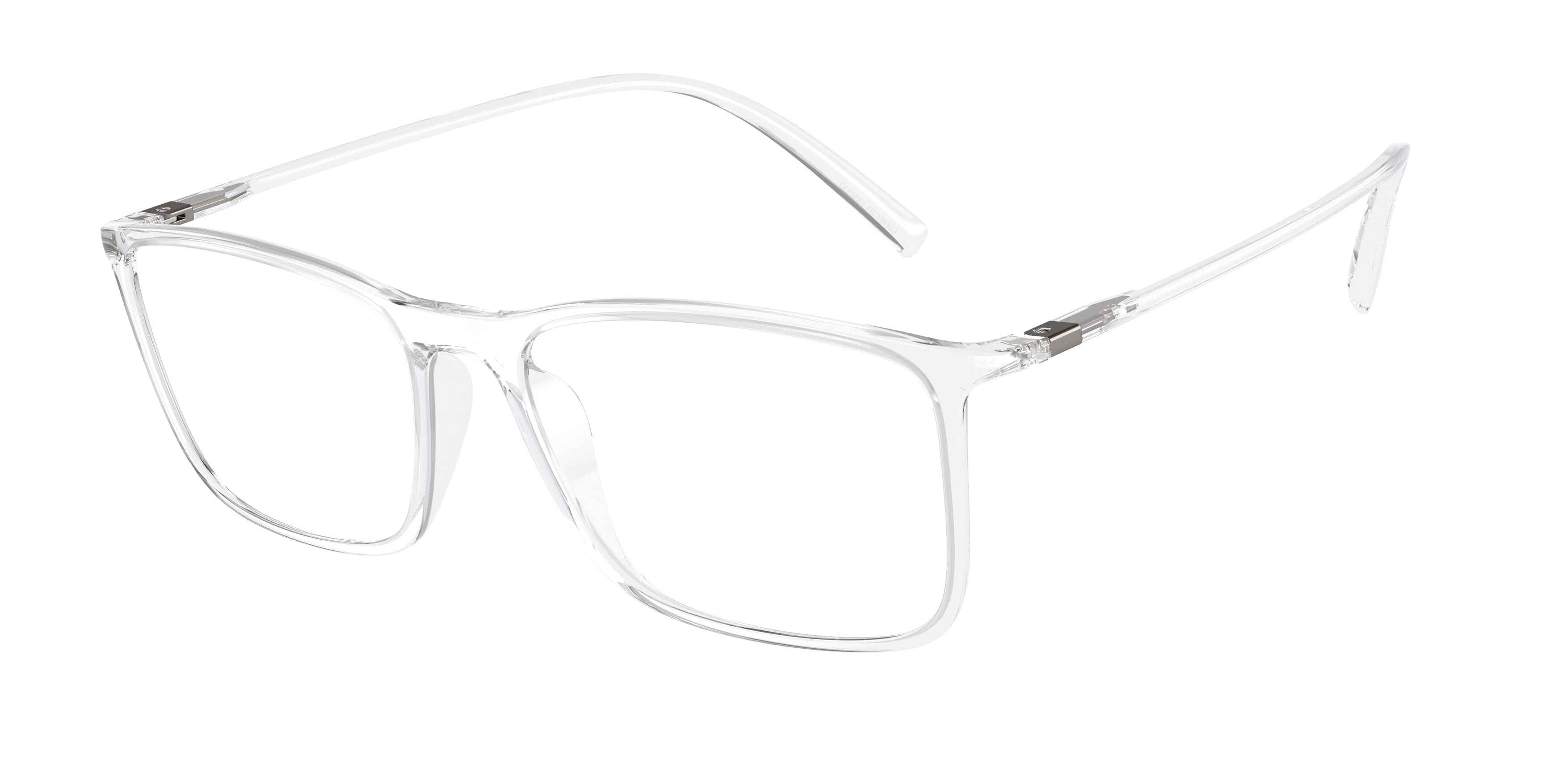 Giorgio Armani AR7244U Rectangle Eyeglasses  6126-Crystal 55-145-17 - Color Map Transparent