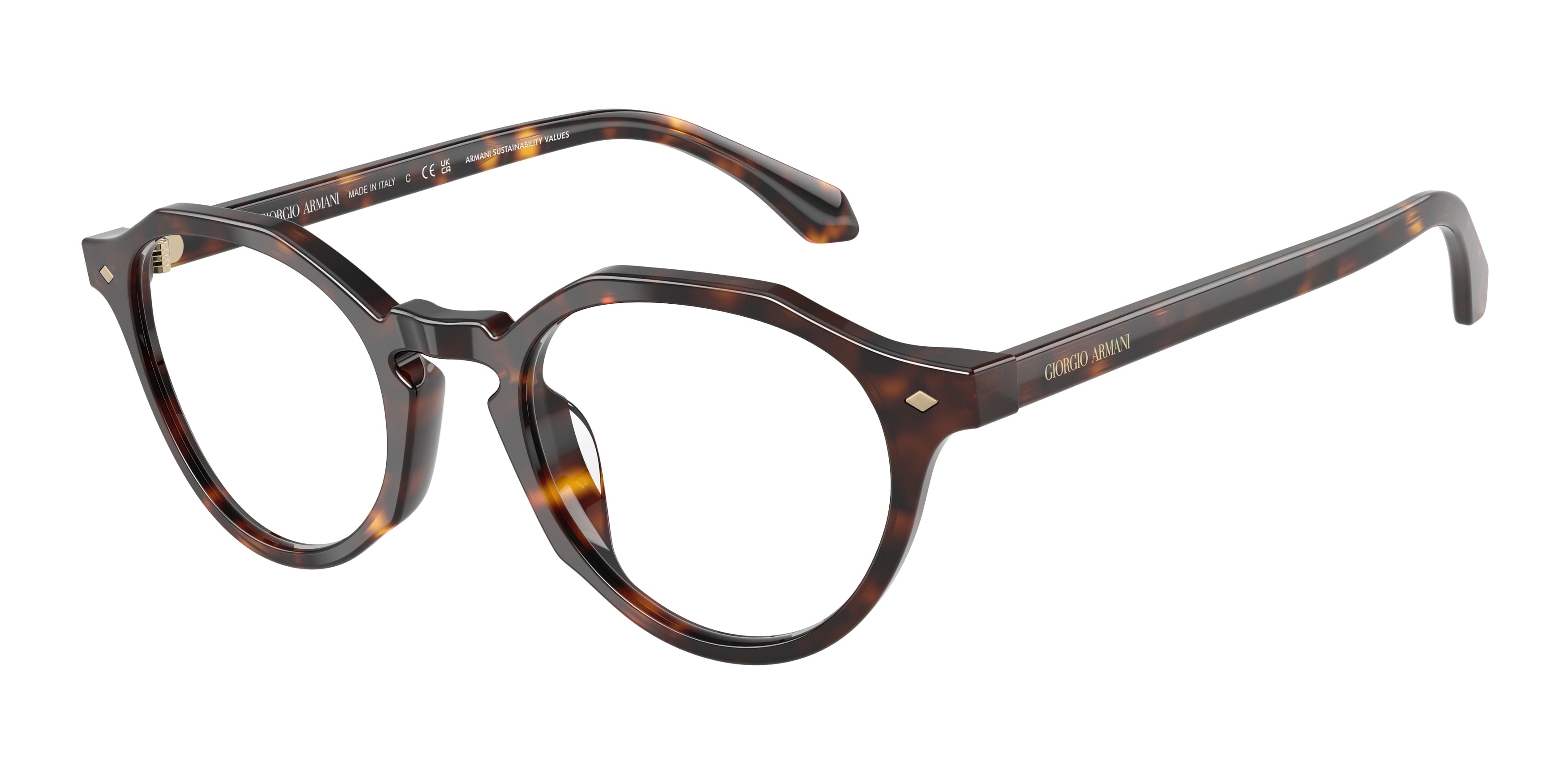 Giorgio Armani AR7264U Phantos Eyeglasses  5879-Havana 49-145-21 - Color Map Tortoise