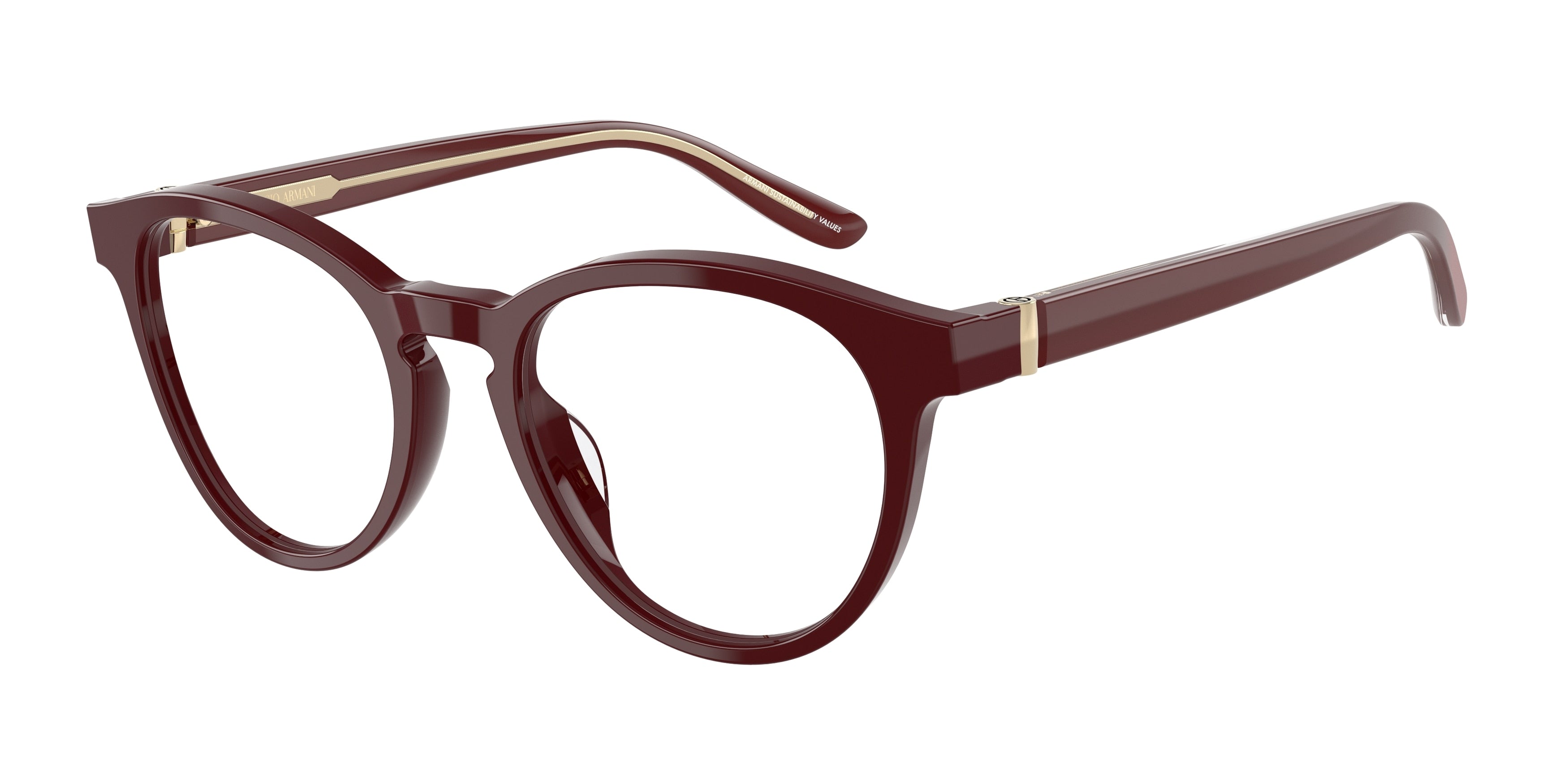 Giorgio Armani AR7266U Phantos Eyeglasses  5955-Bordeaux 49-140-19 - Color Map Red