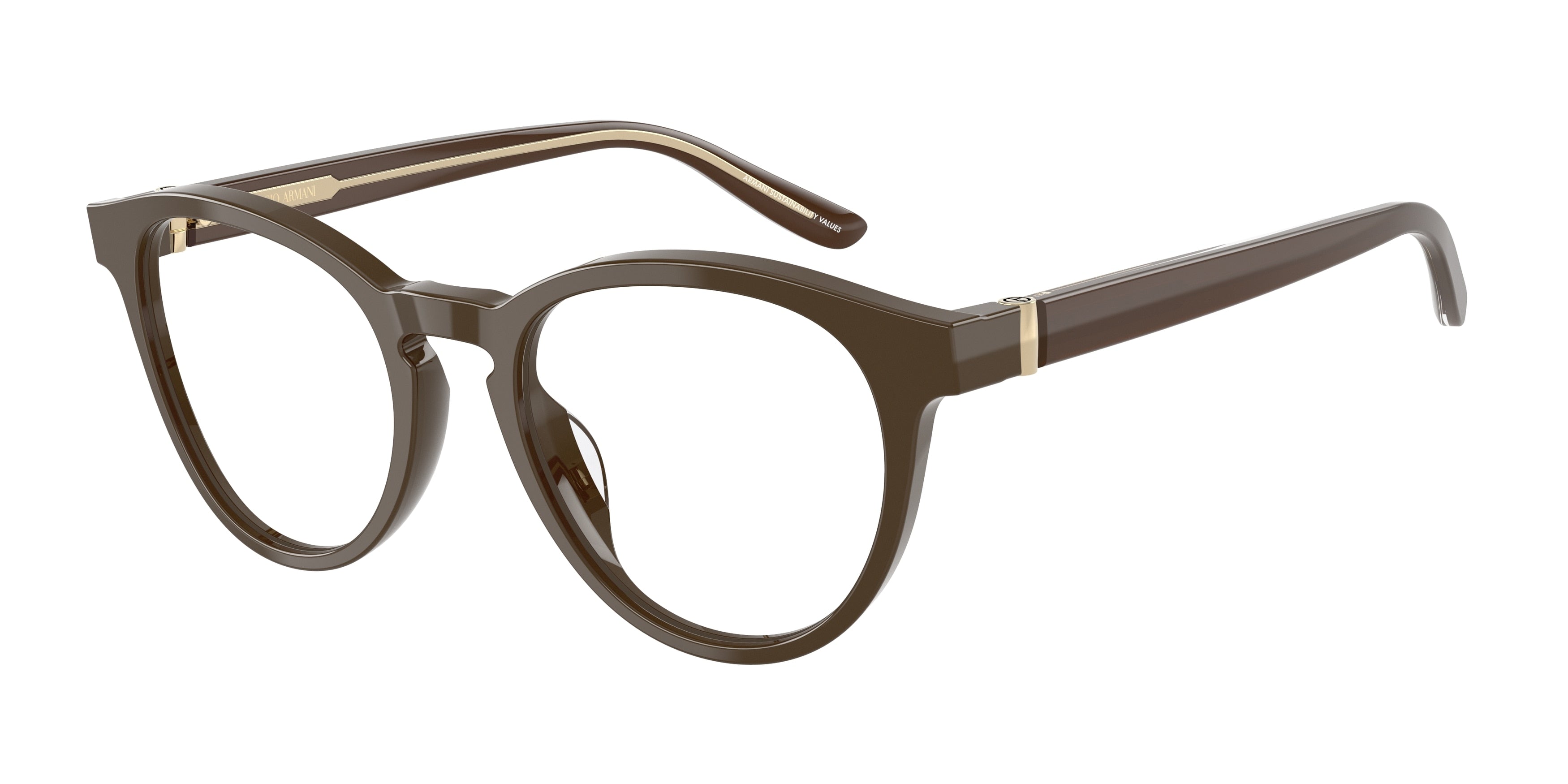 Giorgio Armani AR7266U Phantos Eyeglasses  5957-Brown 49-140-19 - Color Map Brown