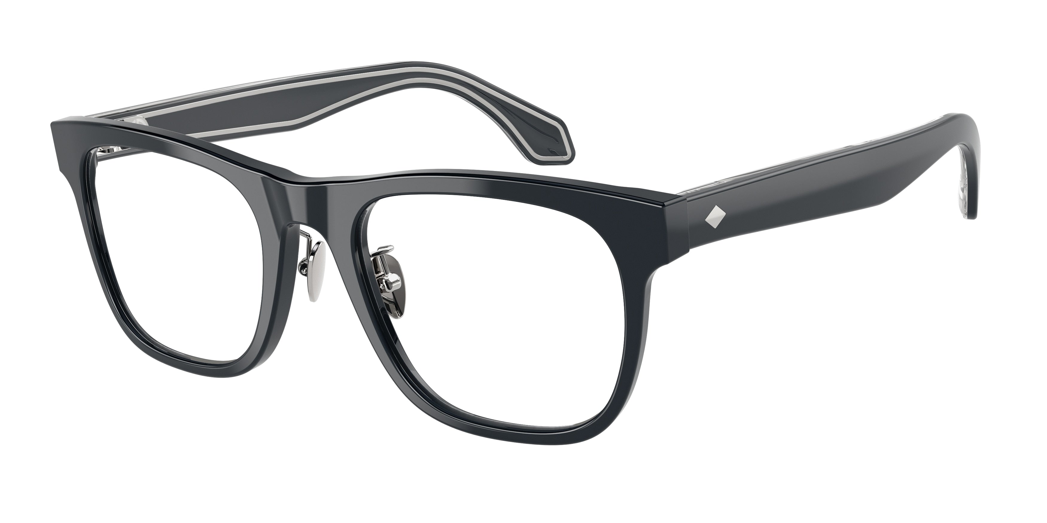 Giorgio Armani AR7268 Square Eyeglasses  6157-Blue Icon 53-145-21 - Color Map Blue