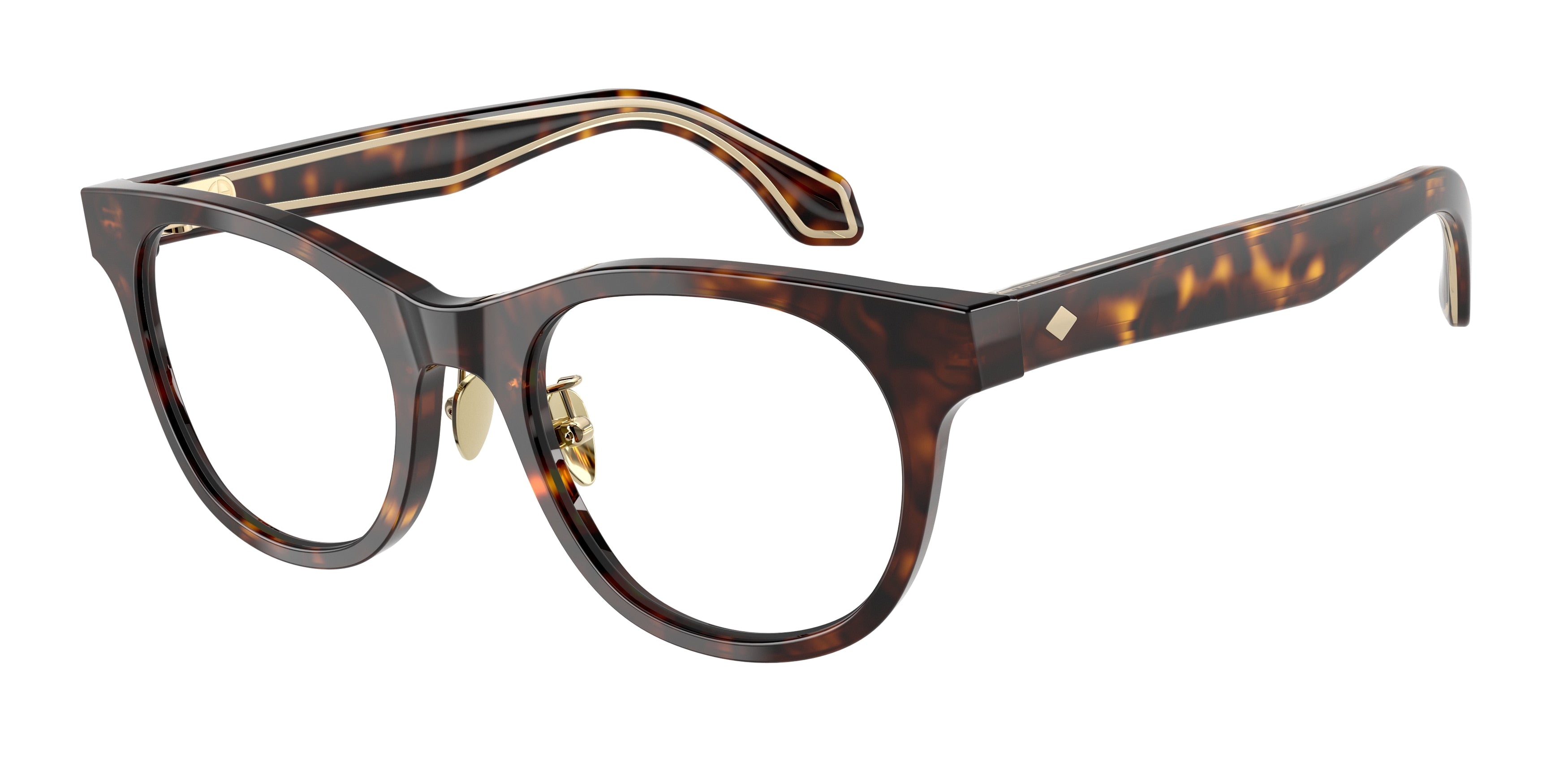 Giorgio Armani AR7269 Round Eyeglasses  5026-Havana 50-140-20 - Color Map Tortoise