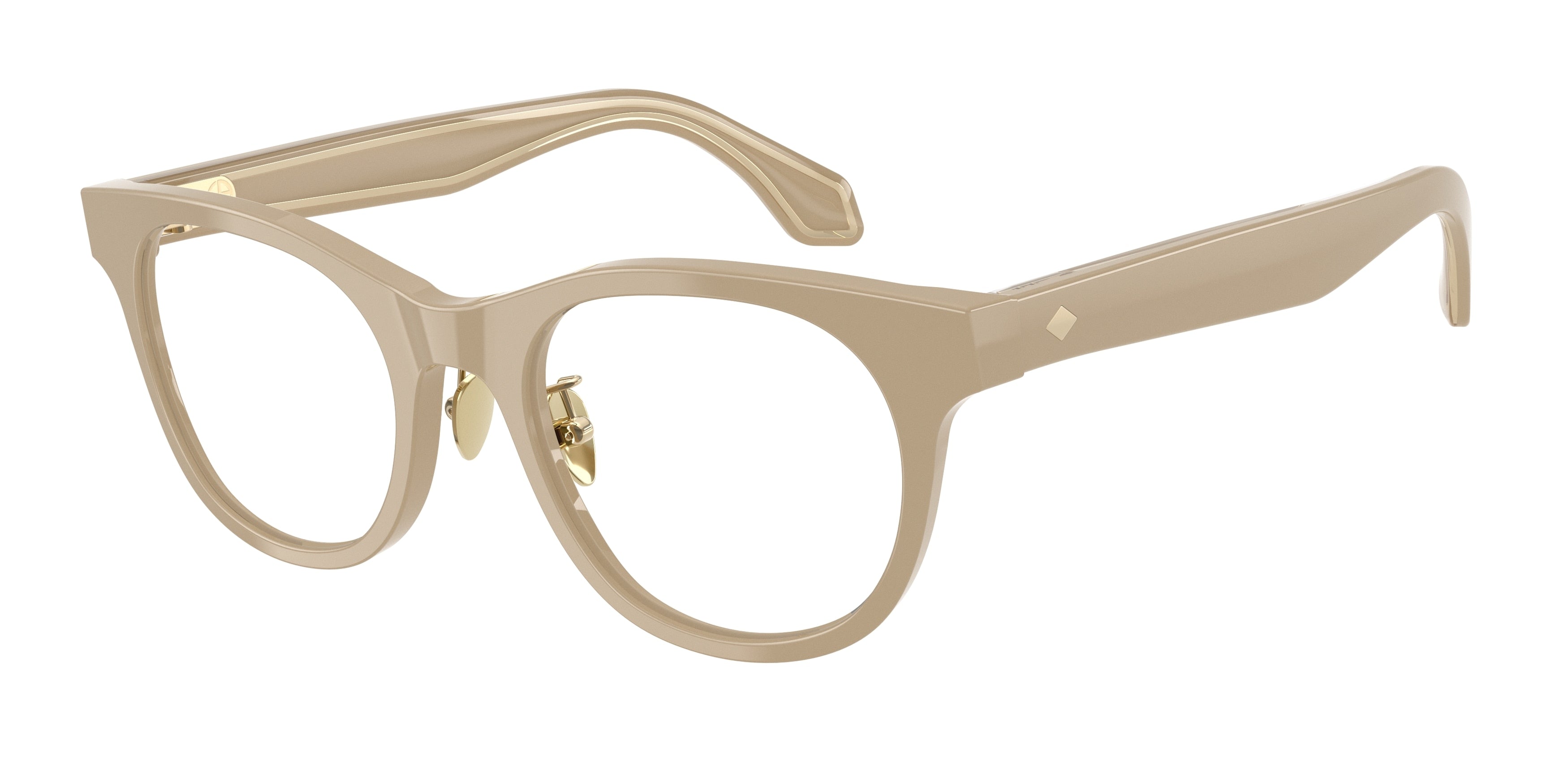 Giorgio Armani AR7269 Round Eyeglasses  6161-Greige 50-140-20 - Color Map Grey