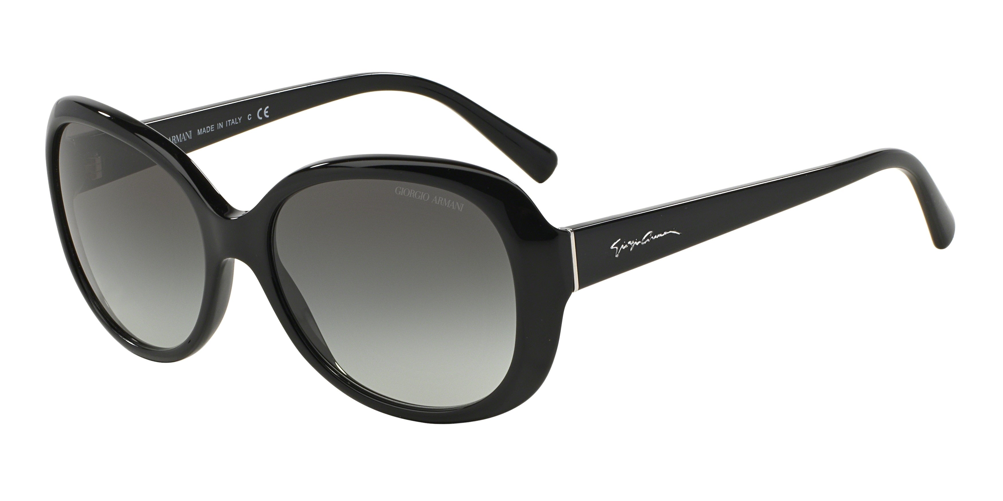 Giorgio Armani AR8047 Round Sunglasses  501711-Black 56-140-16 - Color Map Black