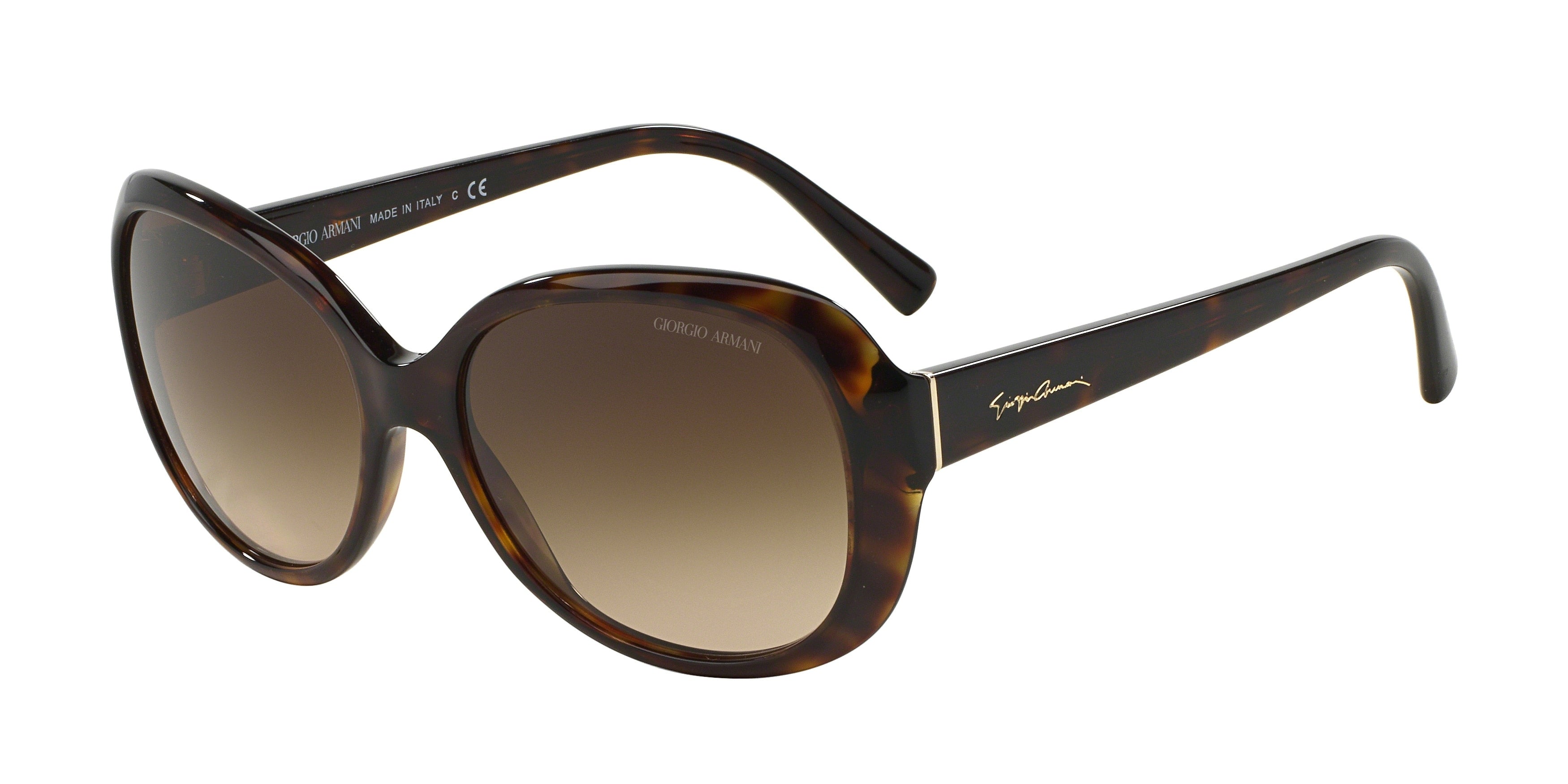 Giorgio Armani AR8047 Round Sunglasses  502613-Havana 56-140-16 - Color Map Tortoise