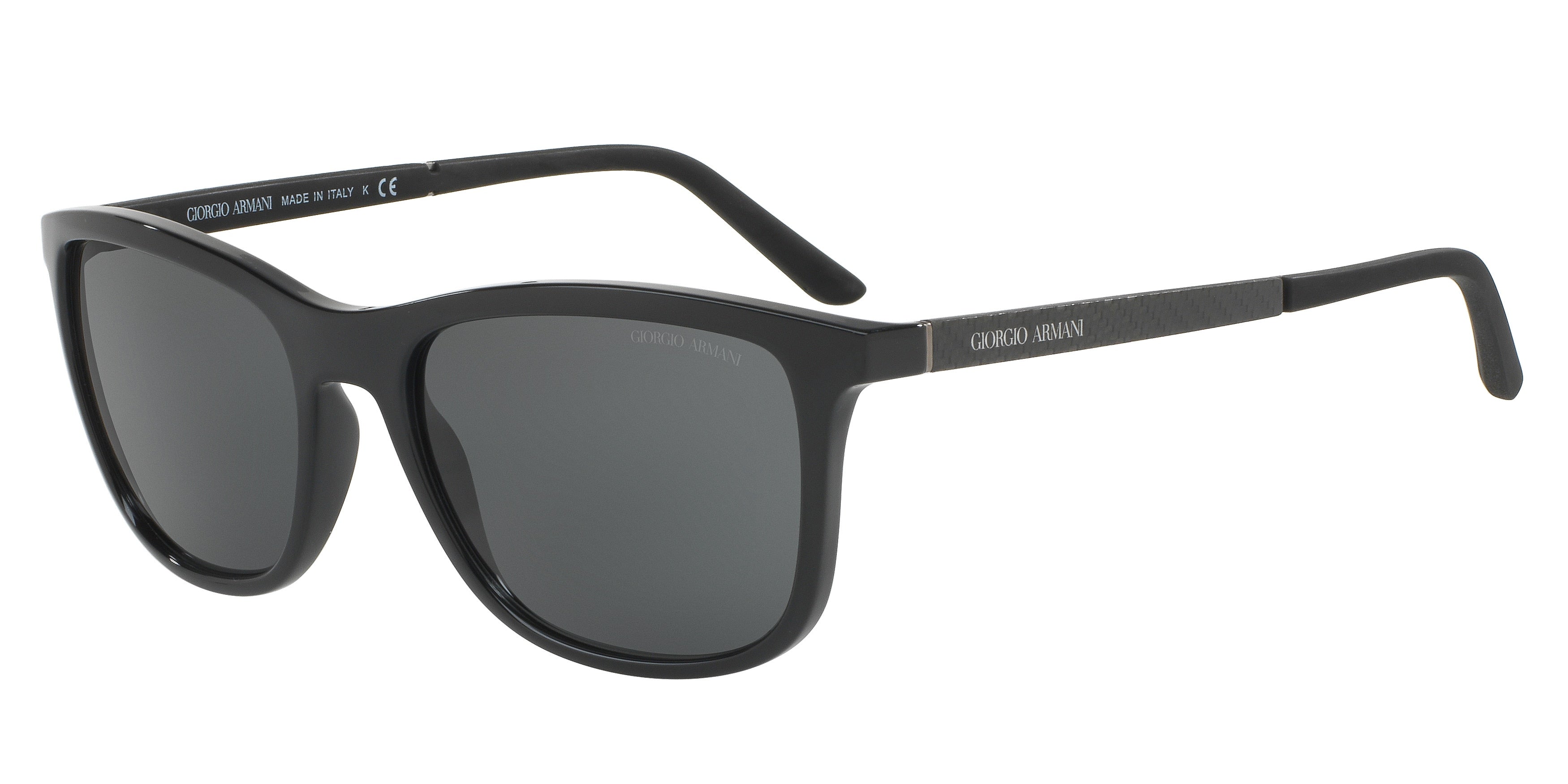 Giorgio Armani AR8087 Square Sunglasses  501787-Black 56-145-19 - Color Map Black