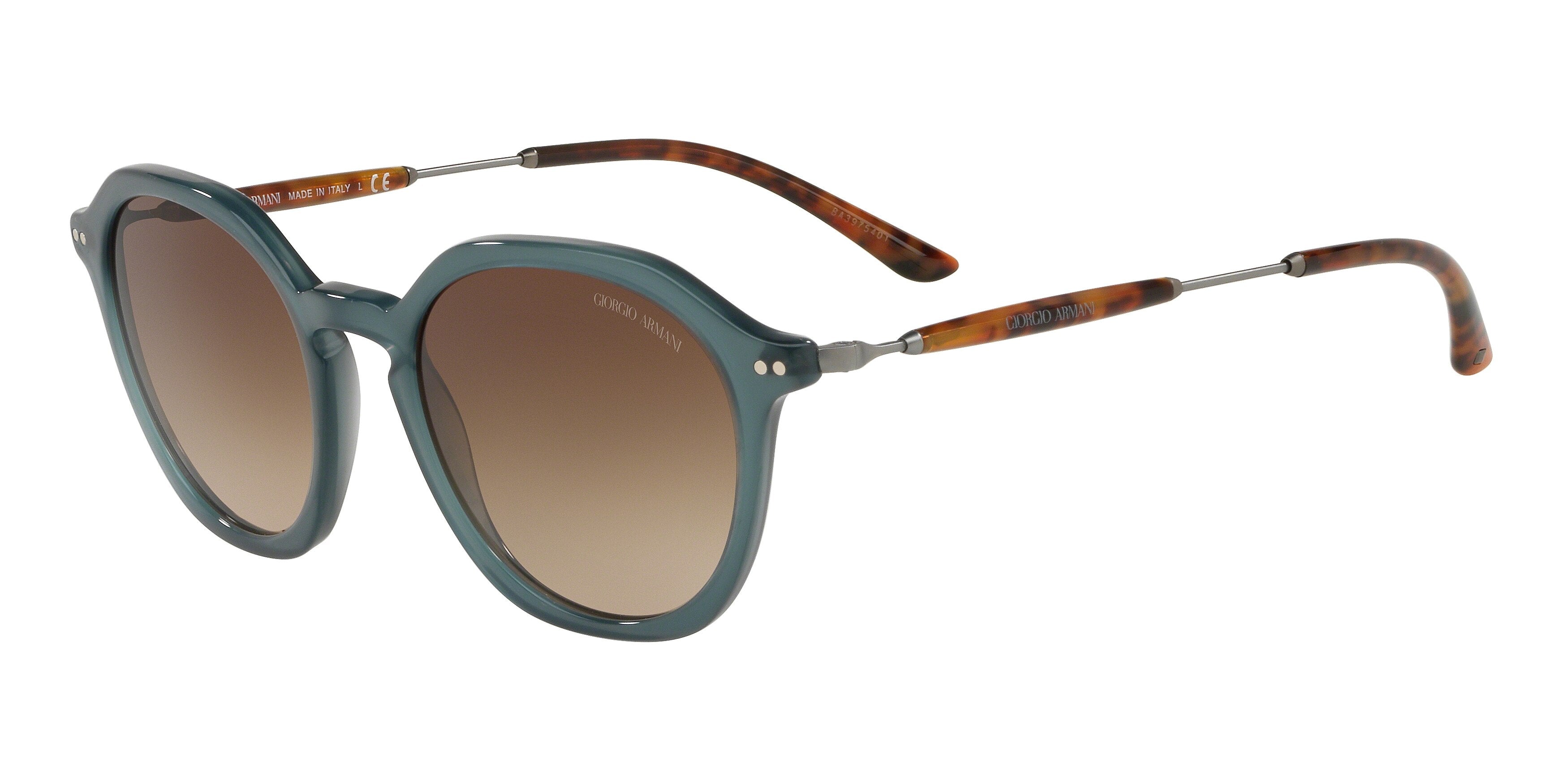 Giorgio Armani AR8109 Phantos Sunglasses  568013-Opal Petroleum 50-145-20 - Color Map Green