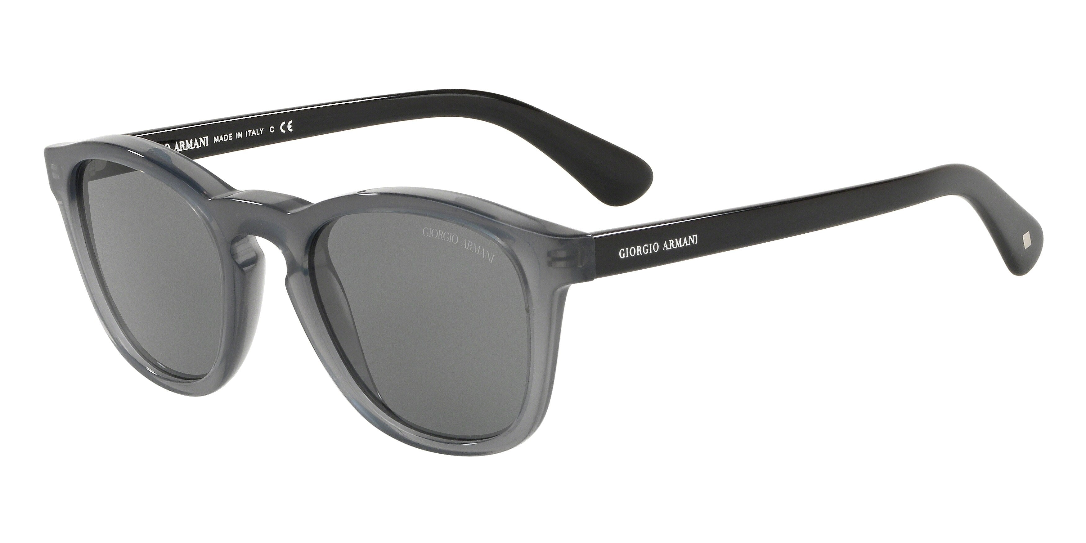 Giorgio Armani AR8112 Phantos Sunglasses  568187-Opal Grey 50-145-22 - Color Map Grey