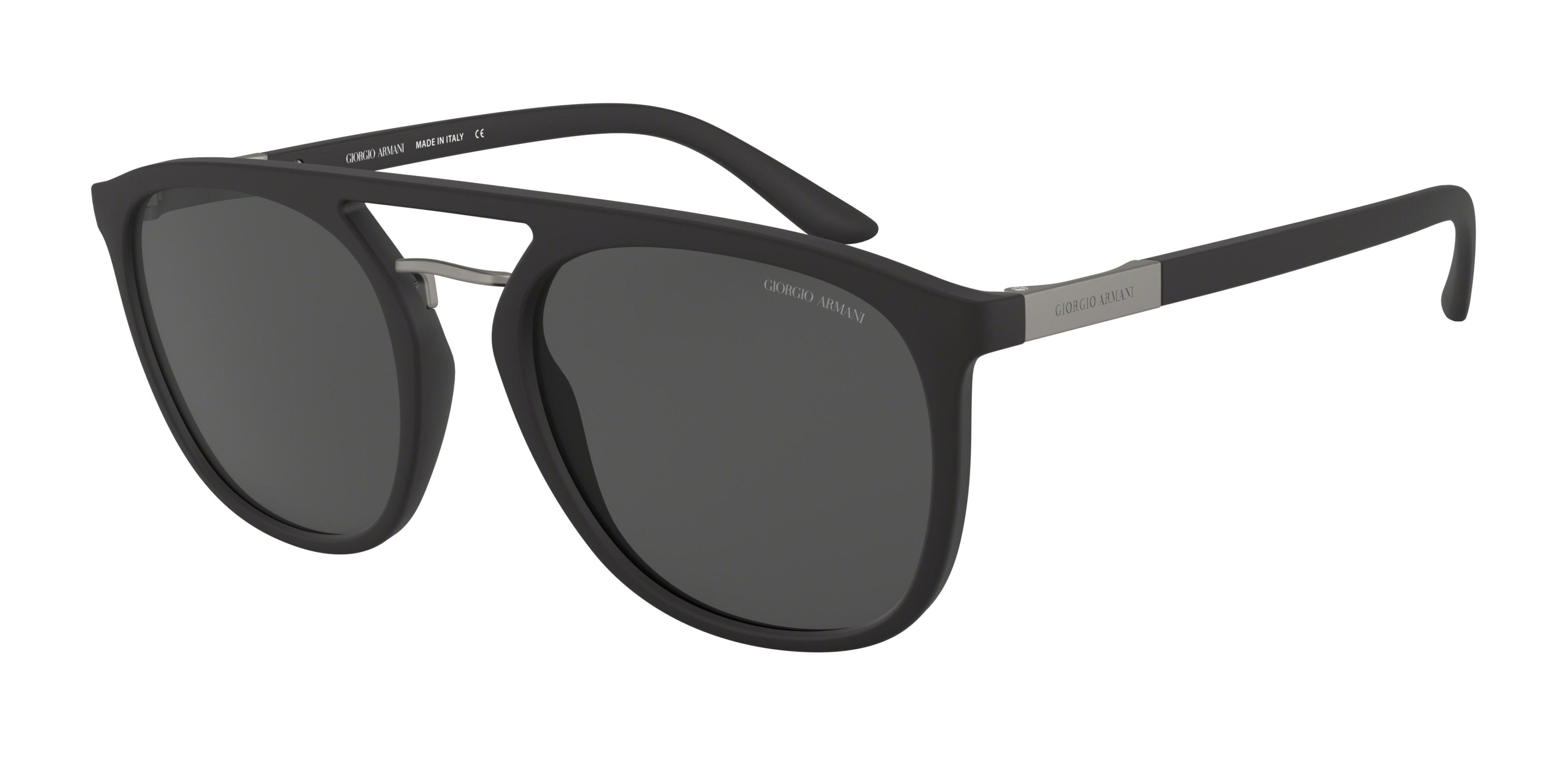 Giorgio Armani AR8118 Square Sunglasses  500187-Black 53-145-20 - Color Map Black