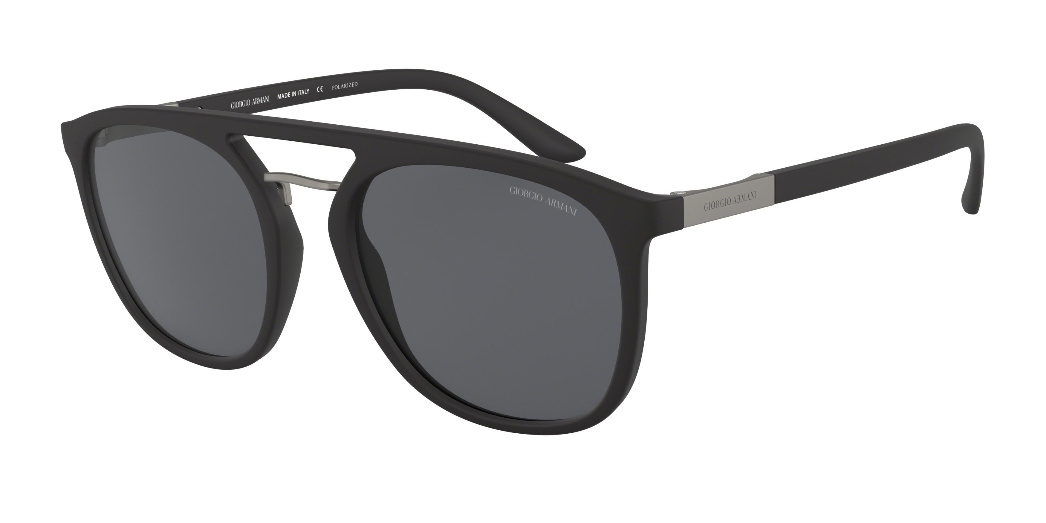 Giorgio Armani AR8118 Square Sunglasses  504281-Black 53-145-20 - Color Map Black
