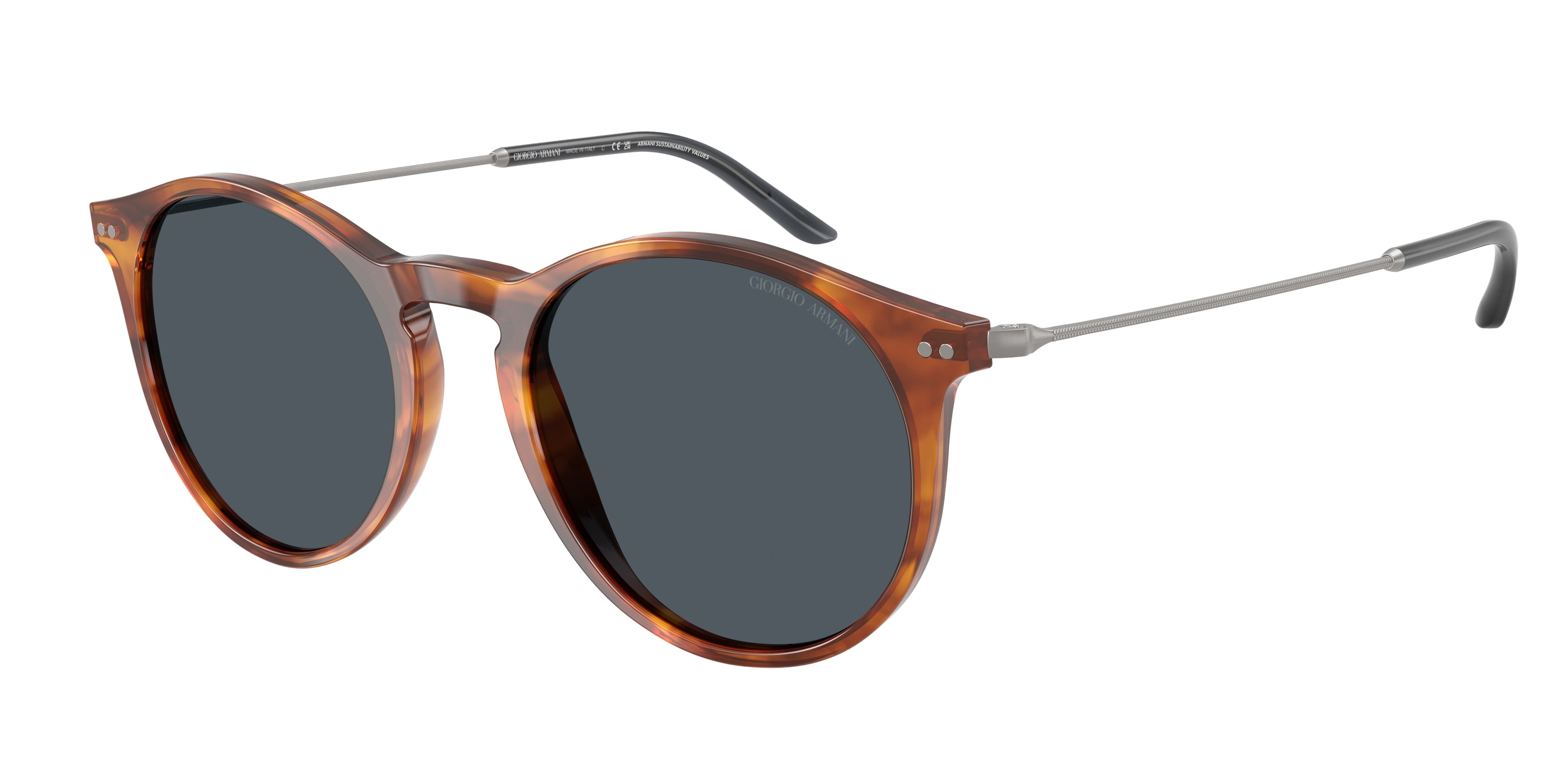 Giorgio Armani AR8121 Phantos Sunglasses  576287-Red Havana 51-145-20 - Color Map Tortoise