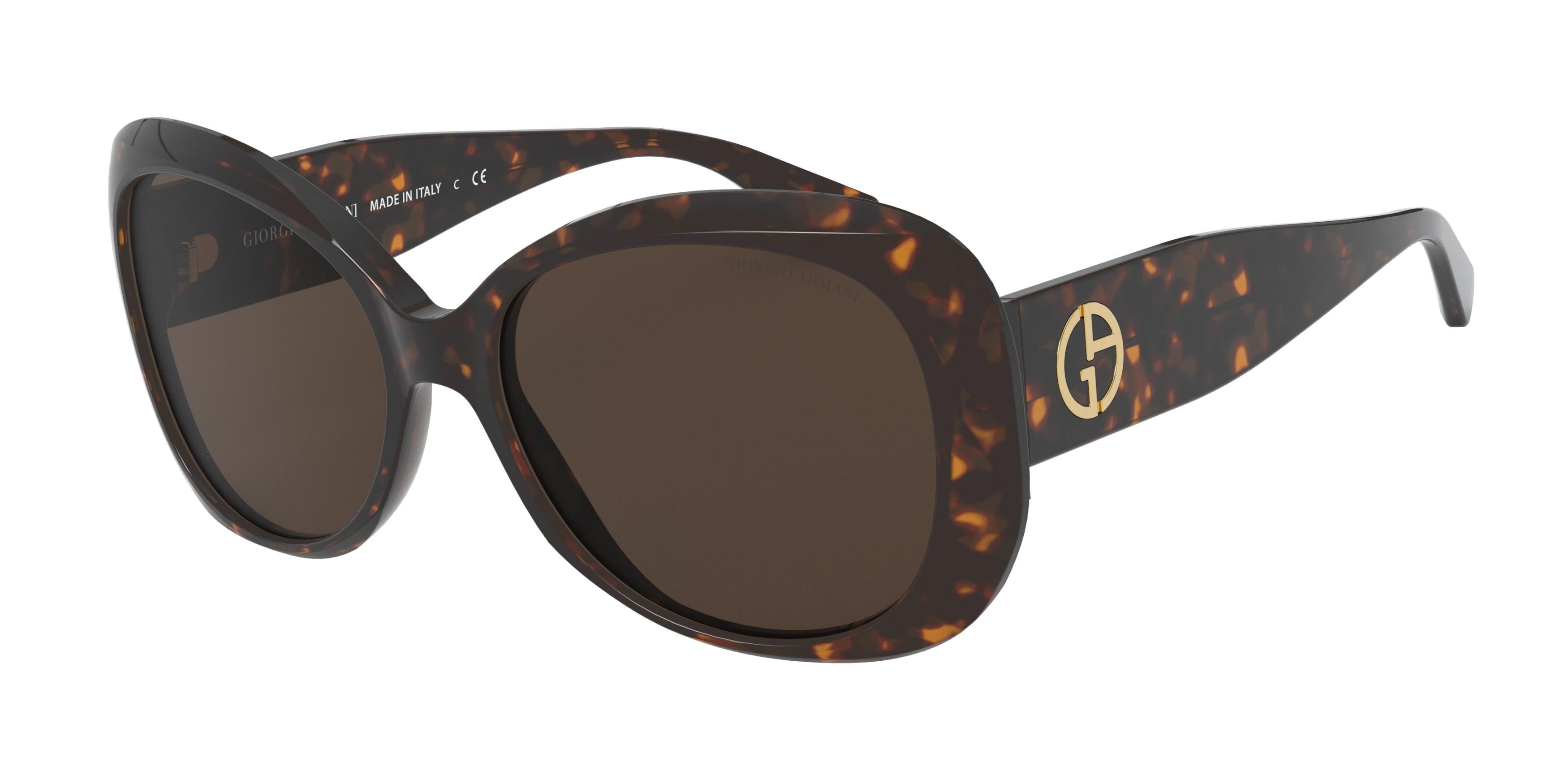 Giorgio Armani AR8132 Butterfly Sunglasses  502673-Havana 56-140-16 - Color Map Tortoise