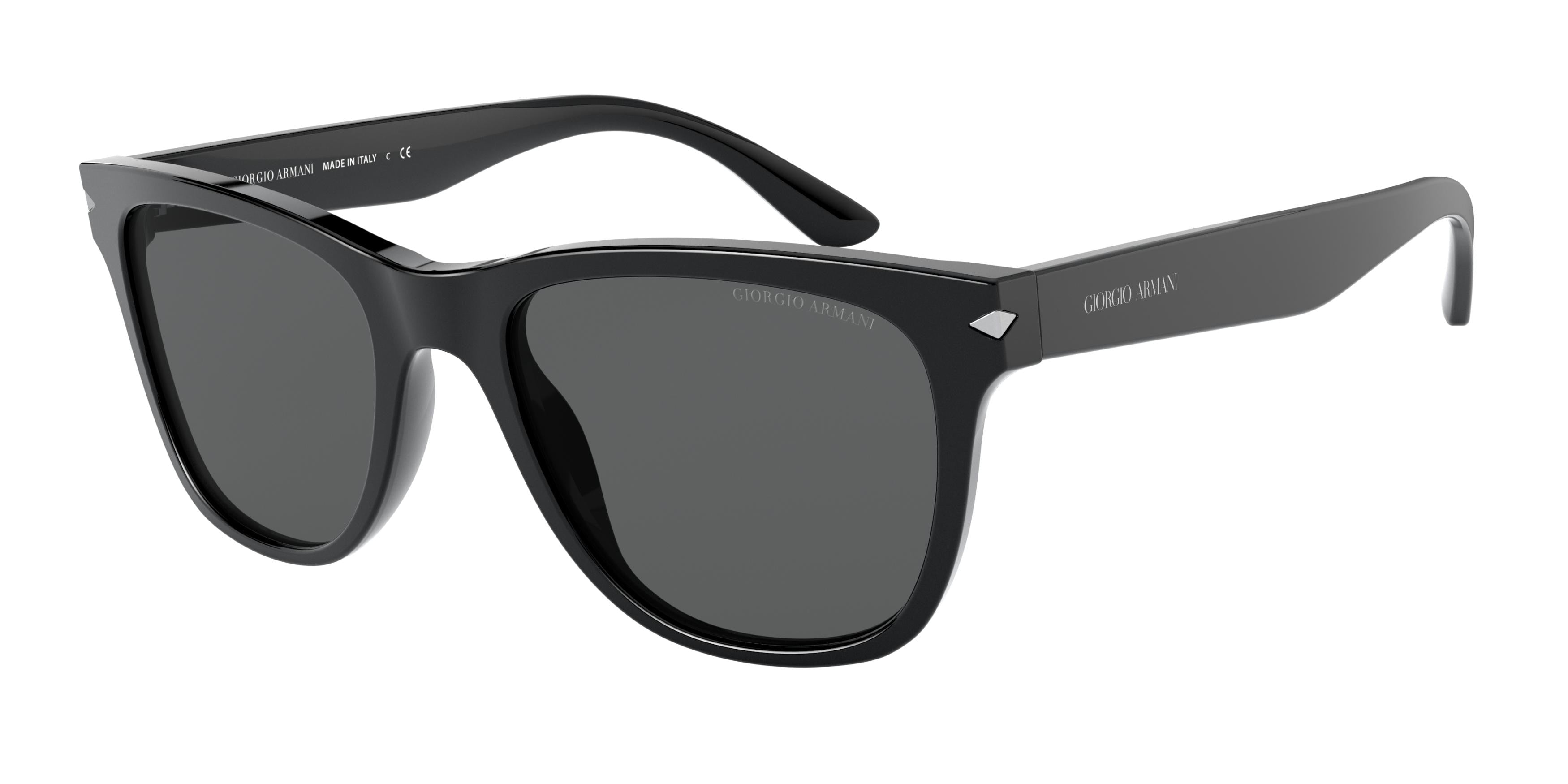 Giorgio Armani AR8133 Square Sunglasses  500187-Black 54-145-20 - Color Map Black