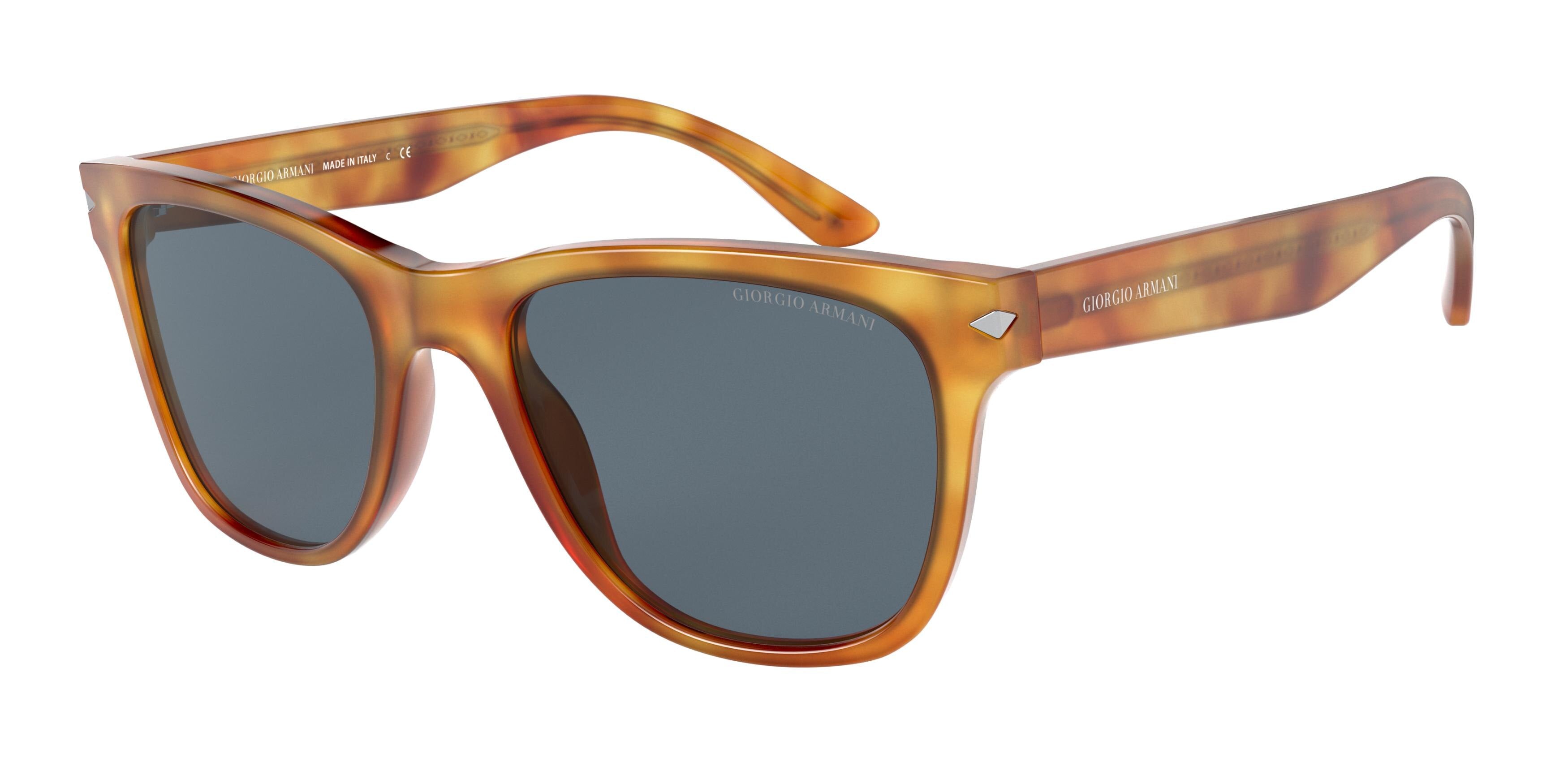 Giorgio Armani AR8133 Square Sunglasses  584980-Thatch Havana 54-145-20 - Color Map Brown