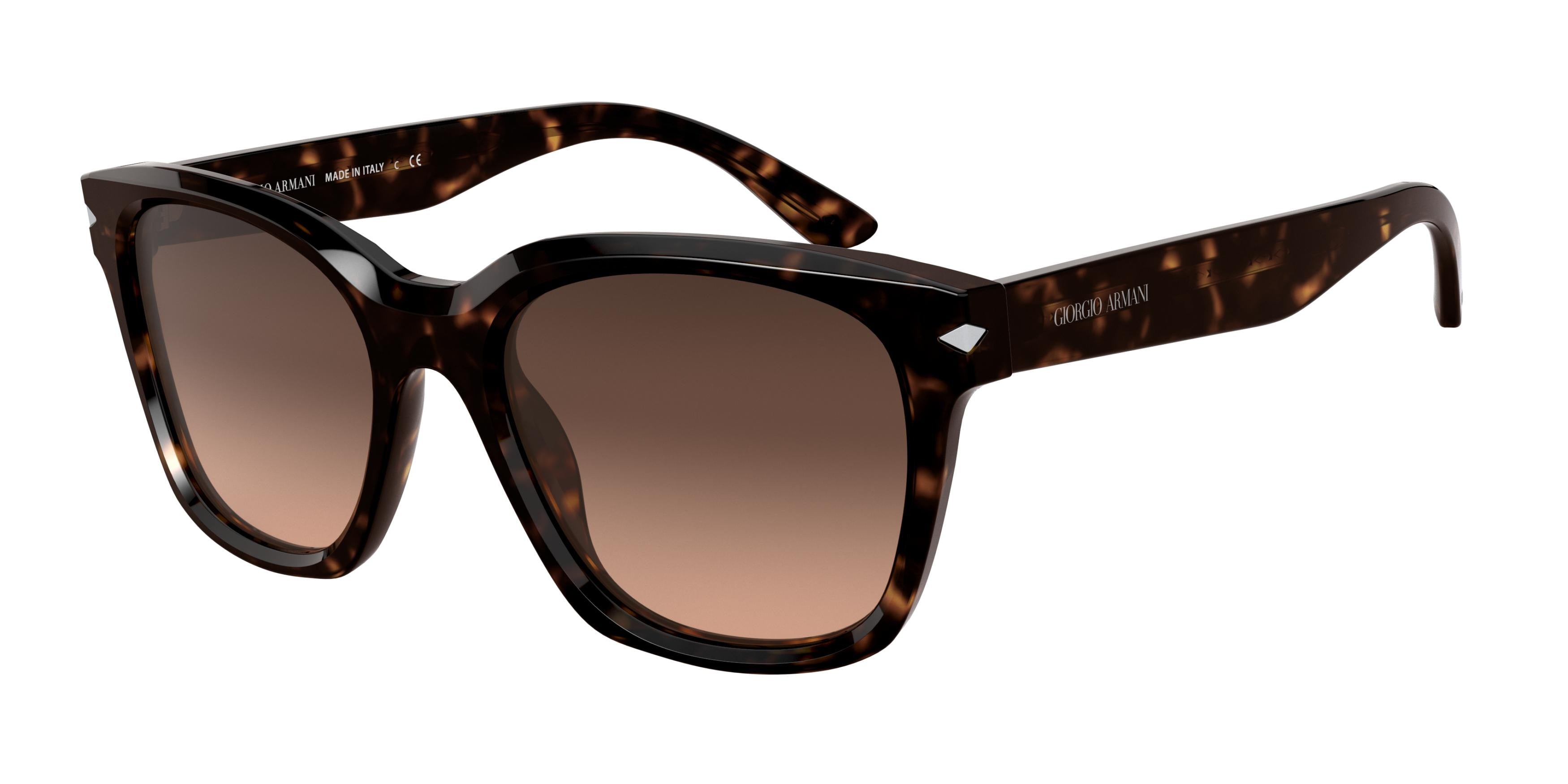 Giorgio Armani AR8134 Square Sunglasses  502613-Havana 52-145-19 - Color Map Tortoise