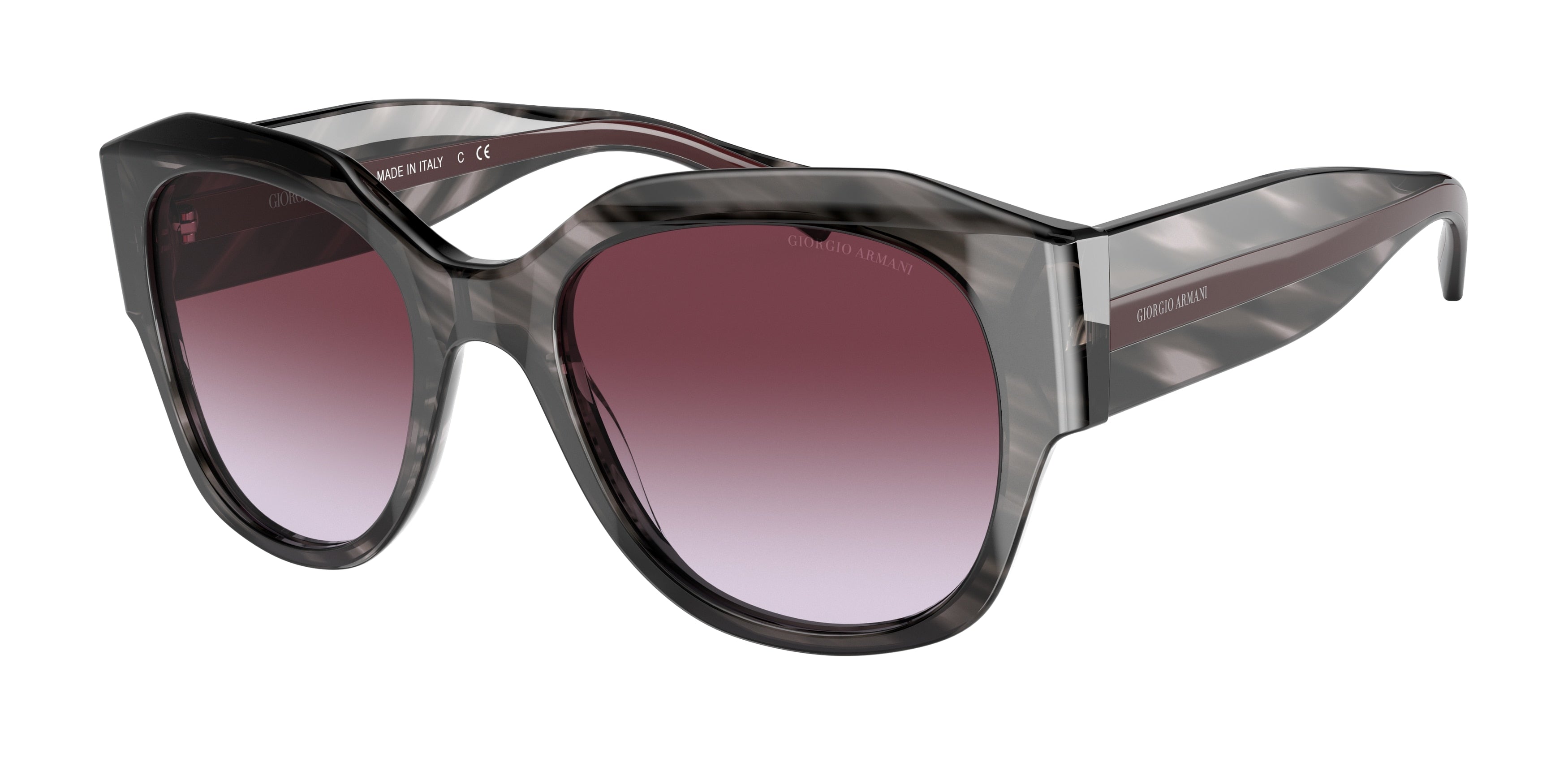 Giorgio Armani AR8140 Square Sunglasses  58663P-Grey 53-140-20 - Color Map Grey