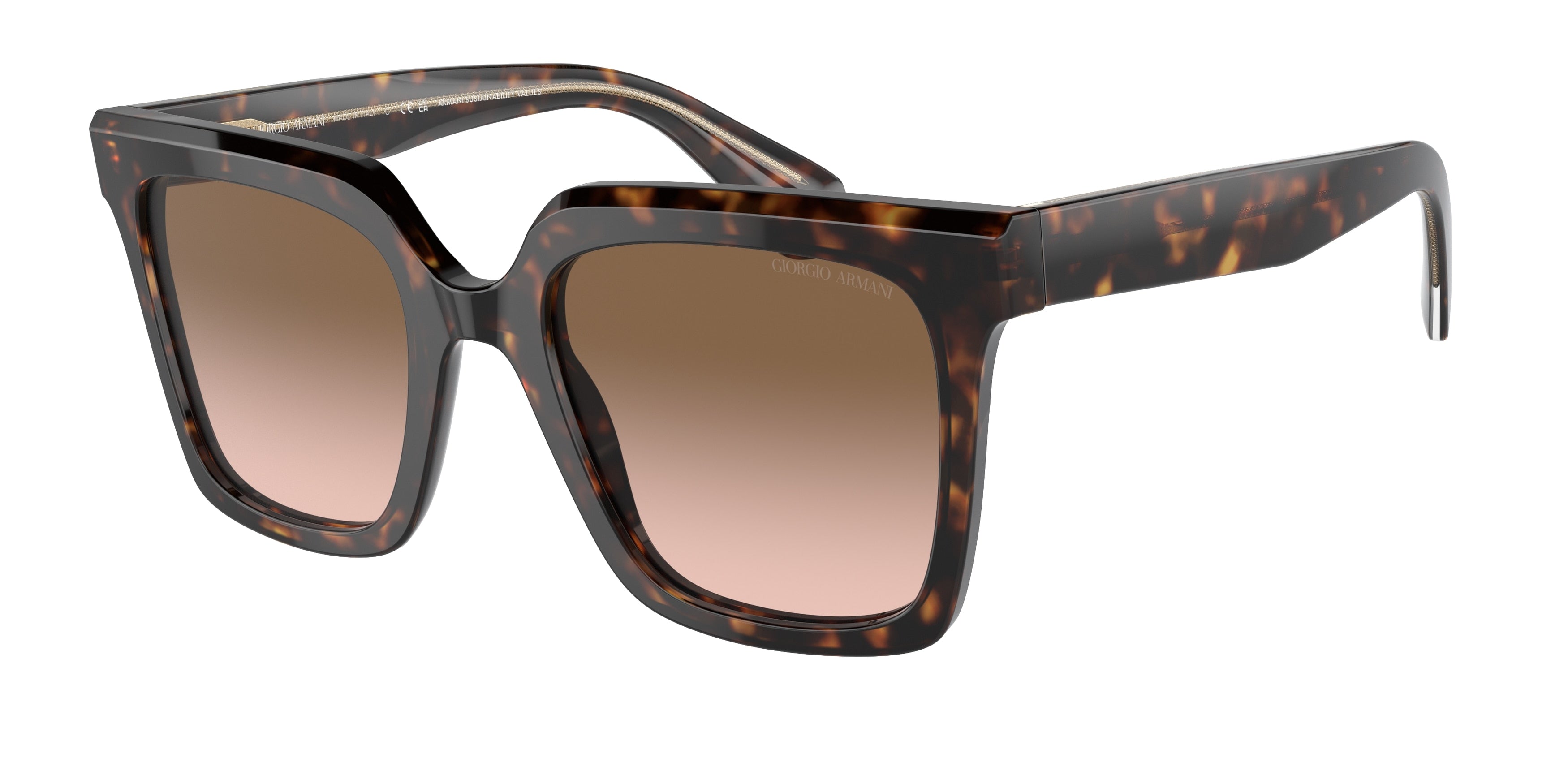 Giorgio Armani AR8156 Square Sunglasses  587951-Havana 52-140-21 - Color Map Tortoise