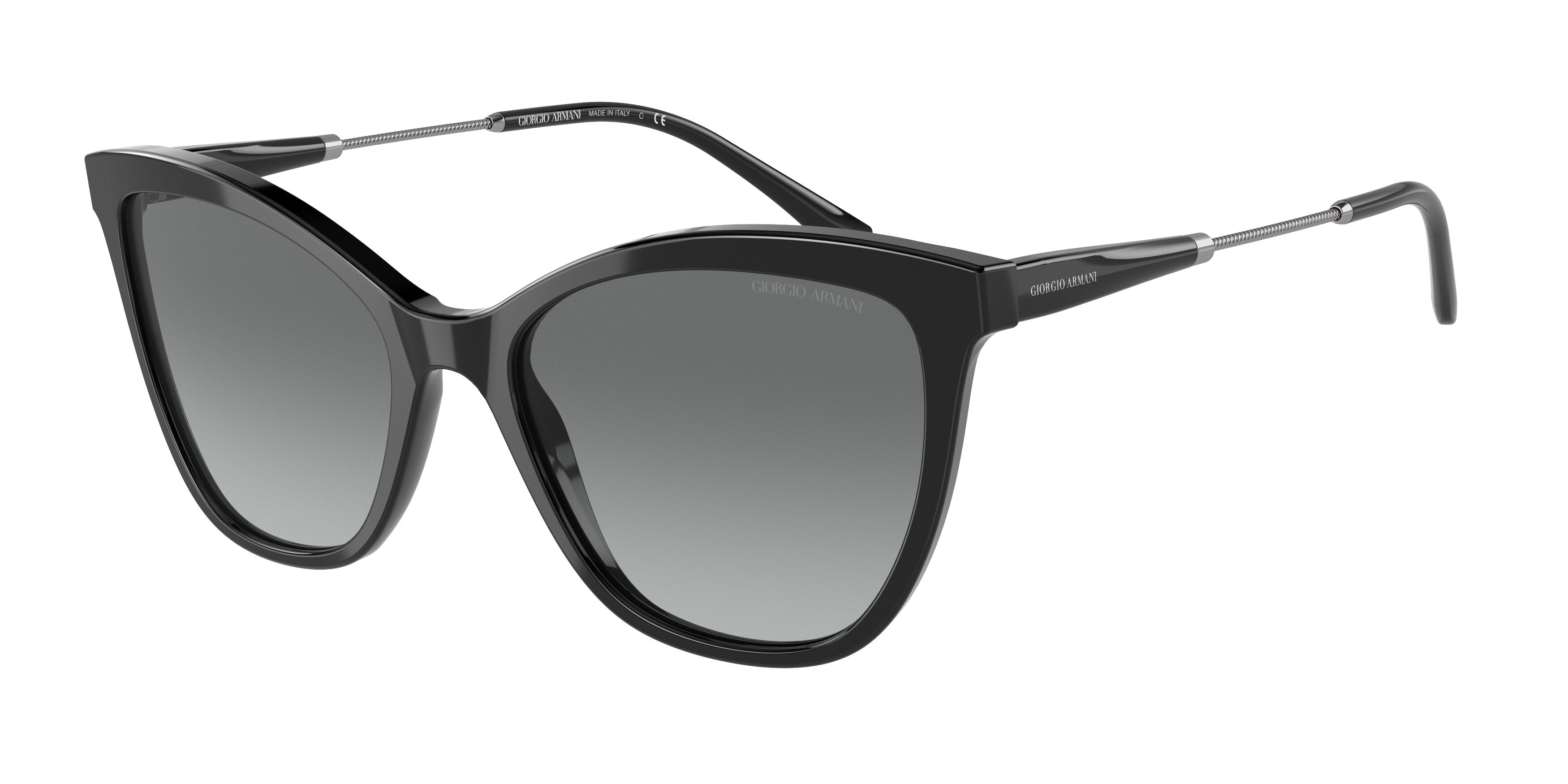 Giorgio Armani AR8157 Cat Eye Sunglasses  500111-Black 54-145-18 - Color Map Black