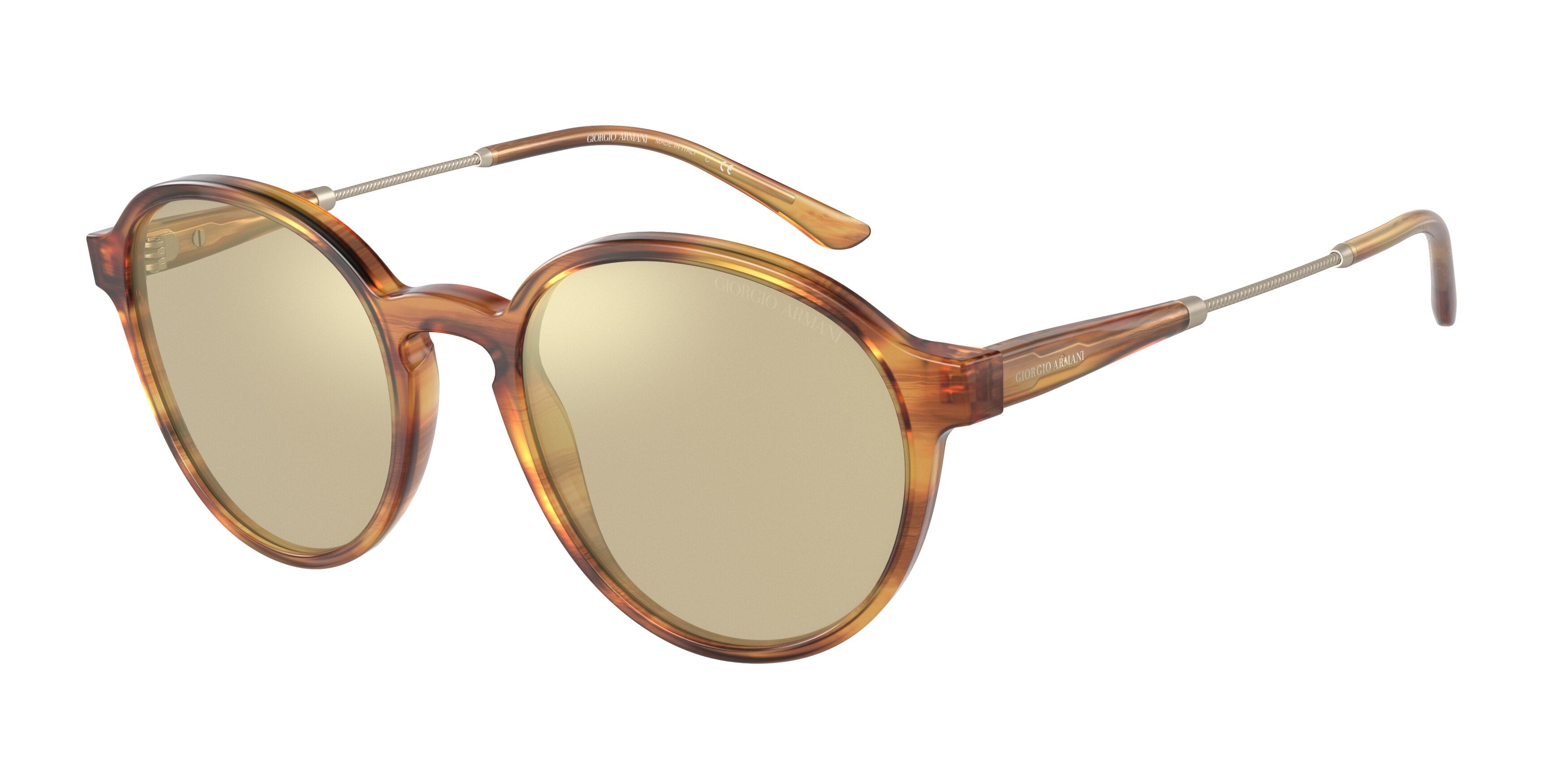 Giorgio Armani AR8160 Phantos Sunglasses  5921V9-Striped Brown 51-145-20 - Color Map Tortoise