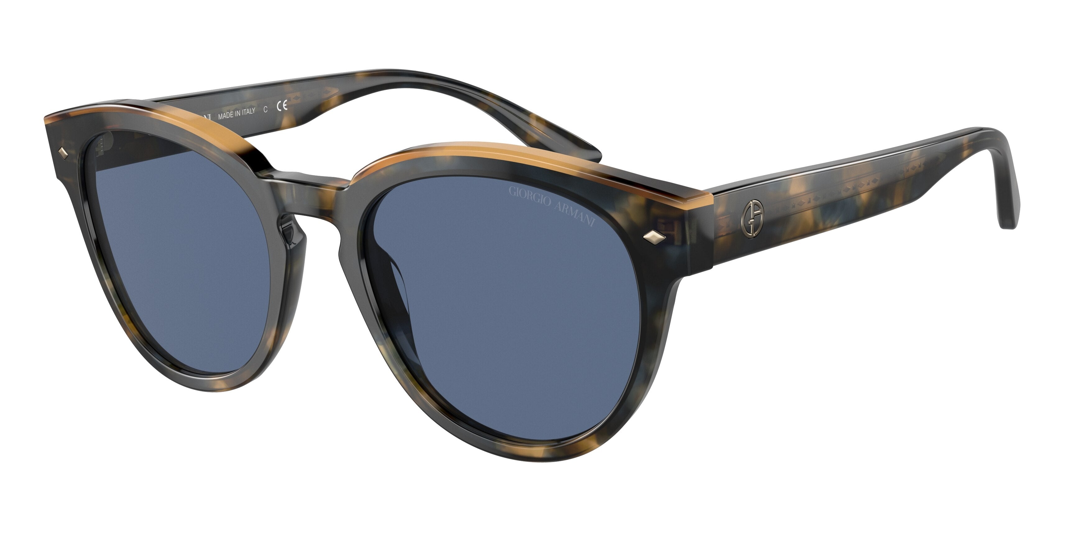 Giorgio Armani AR8164 Phantos Sunglasses  541180-Brown Tortoise/Honey 53-145-20 - Color Map Brown