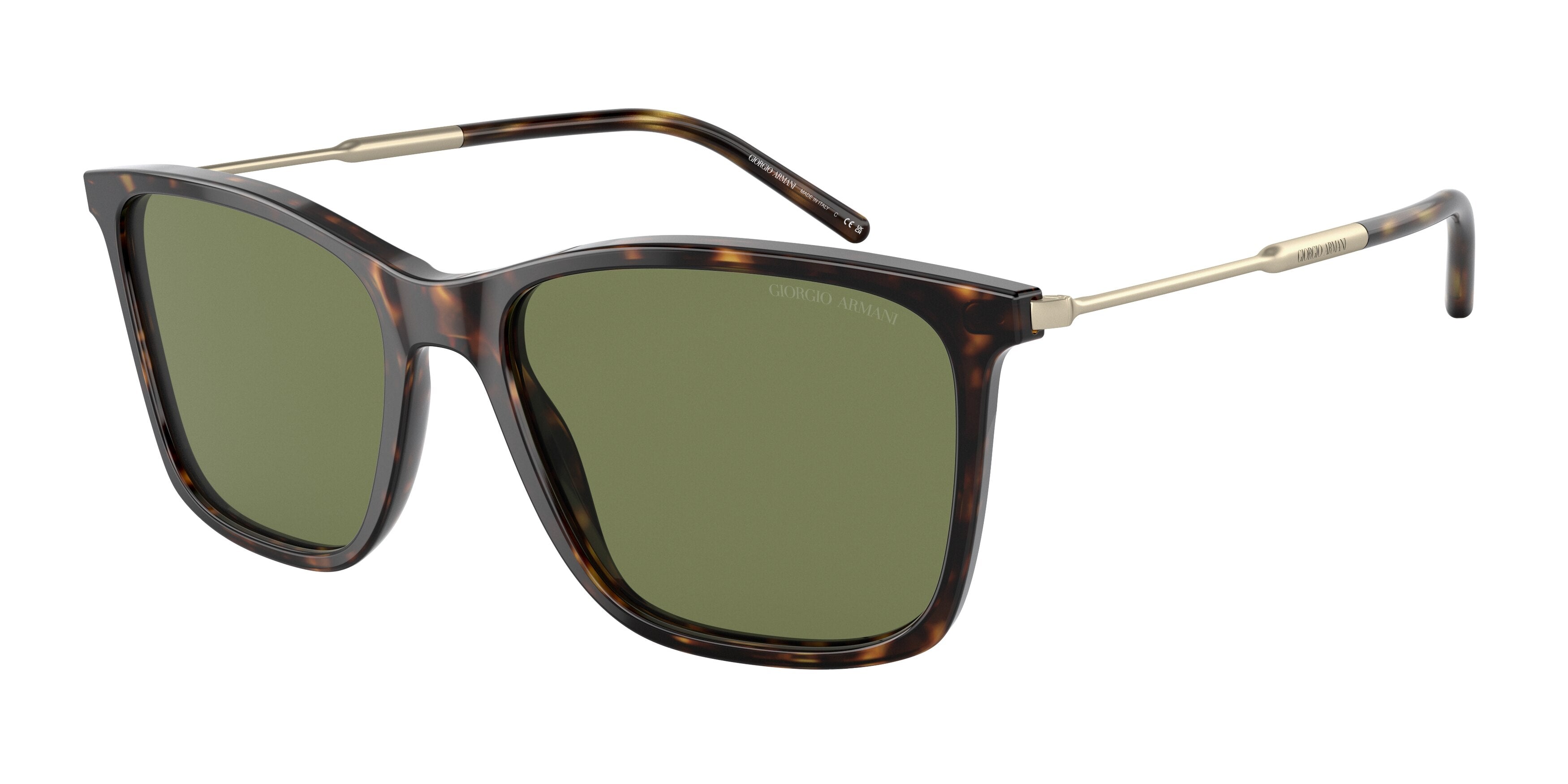 Giorgio Armani AR8176F Square Sunglasses  50262A-Havana 57-145-18 - Color Map Tortoise