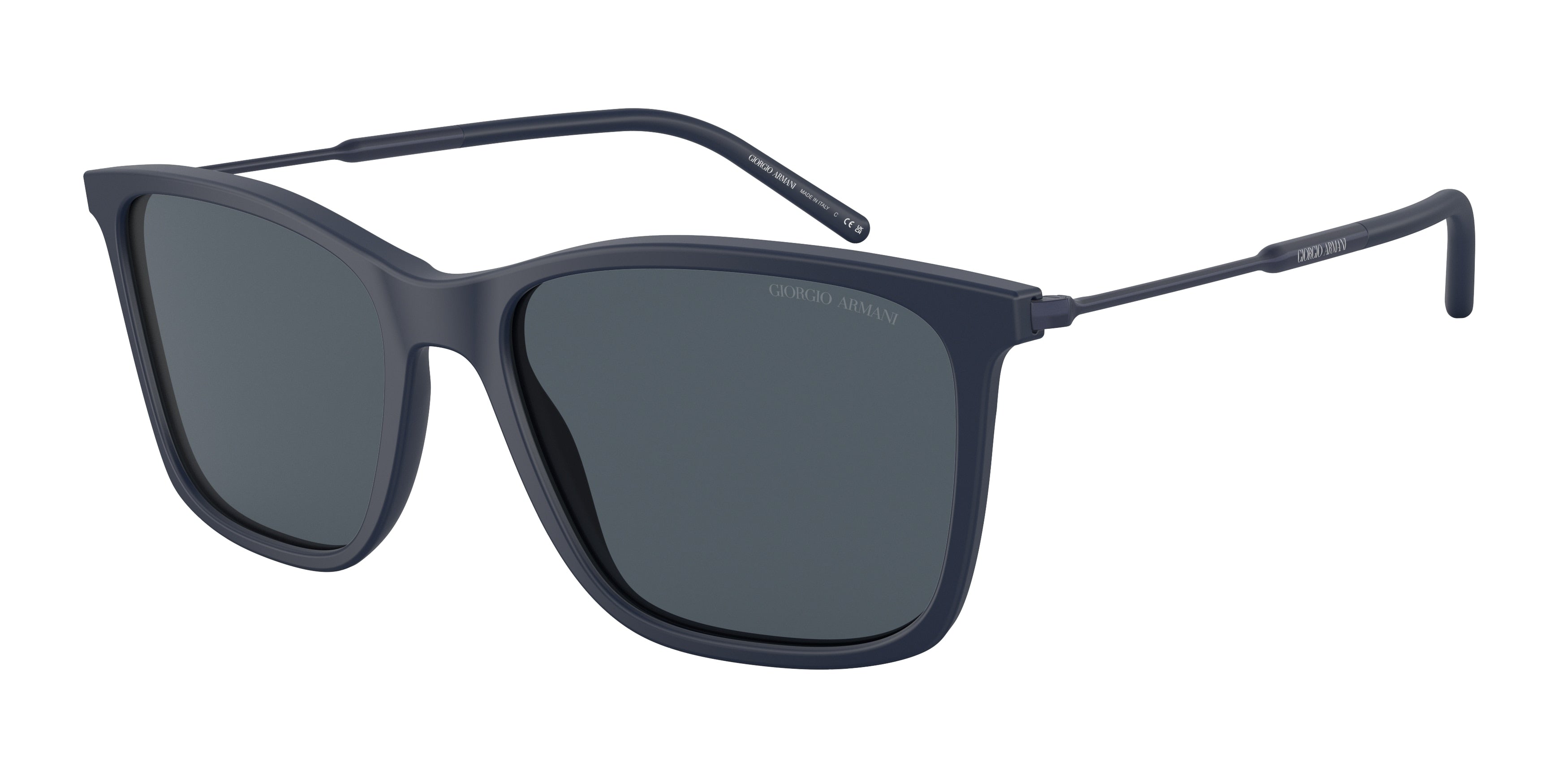 Giorgio Armani AR8176F Square Sunglasses  554387-Matte Blue 57-145-18 - Color Map Blue
