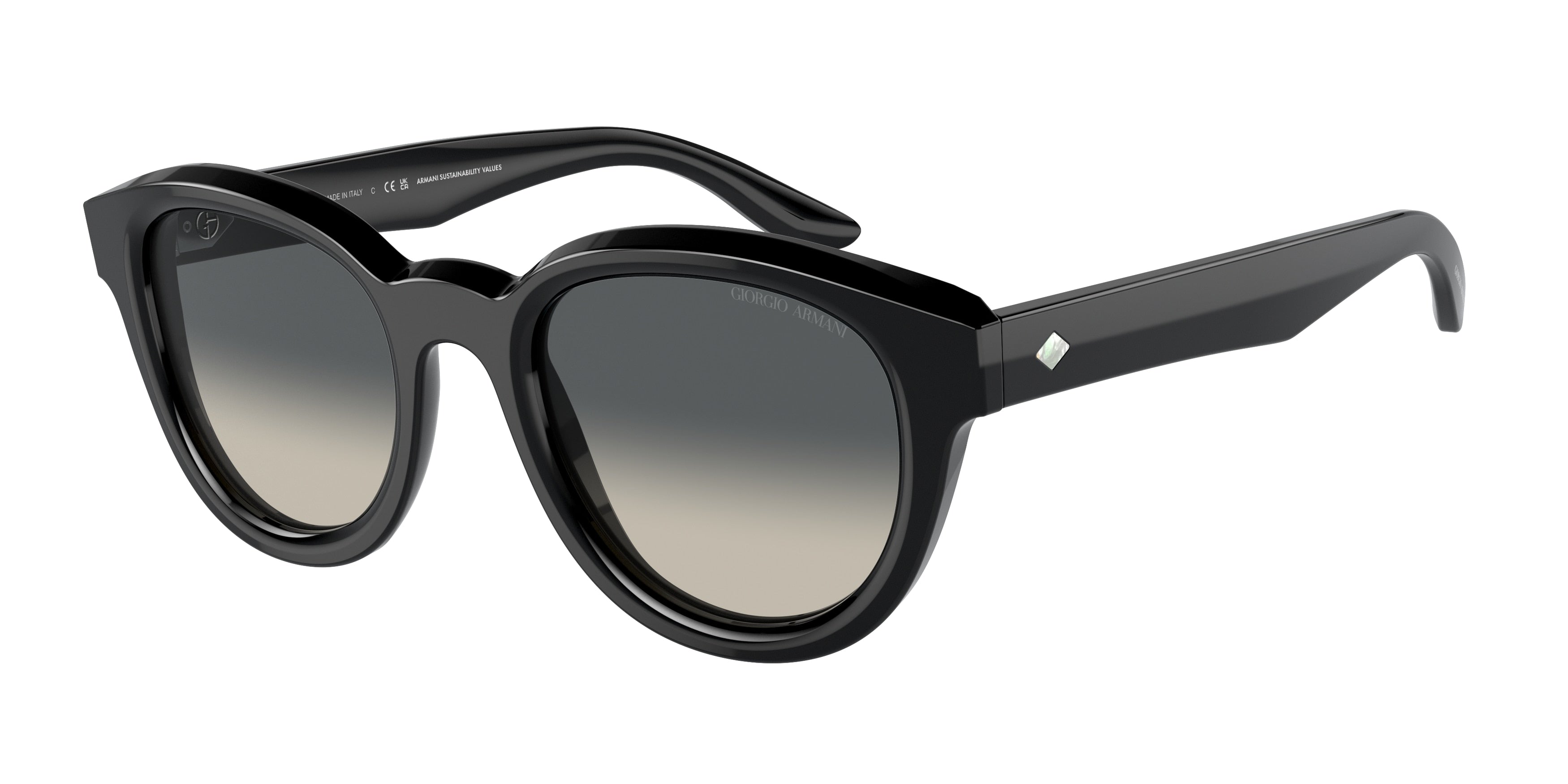 Giorgio Armani AR8181F Phantos Sunglasses  587571-Black 51-140-21 - Color Map Black