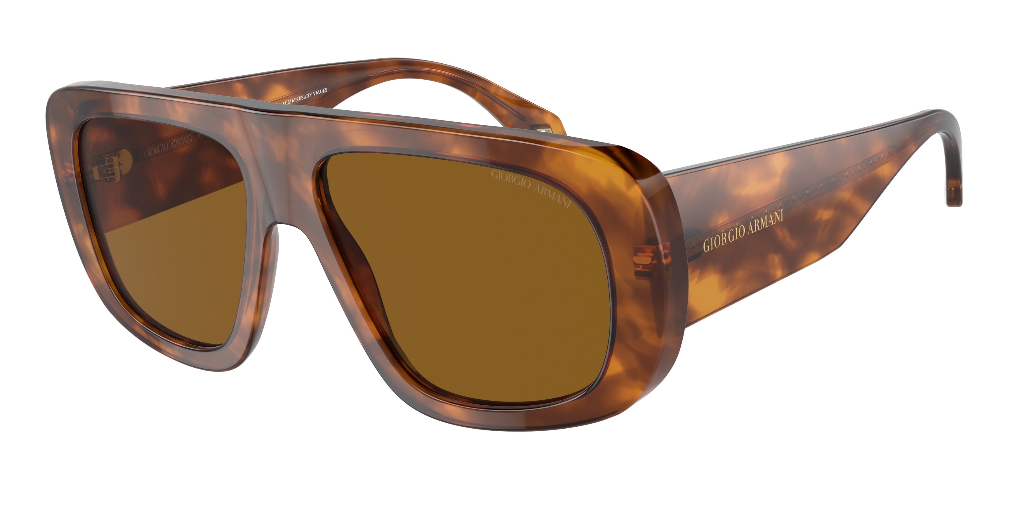 Giorgio Armani AR8183 Pillow Sunglasses  598833-Red Havana 56-145-16 - Color Map Tortoise
